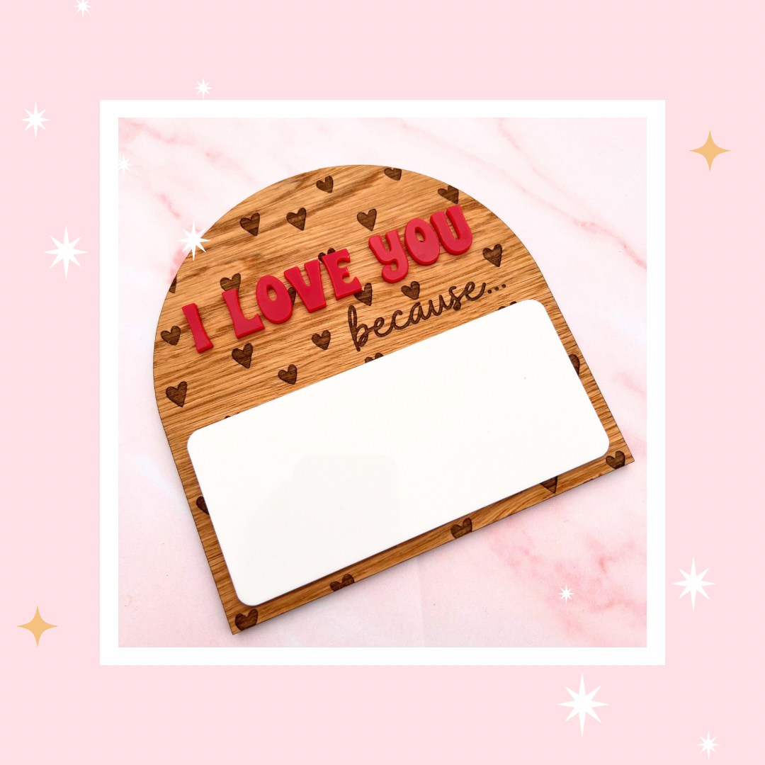 Valentines Dry Wipe Boards
