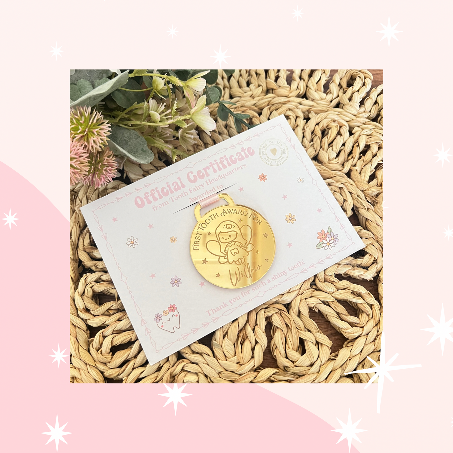 Doodle Tooth Fairy Medal