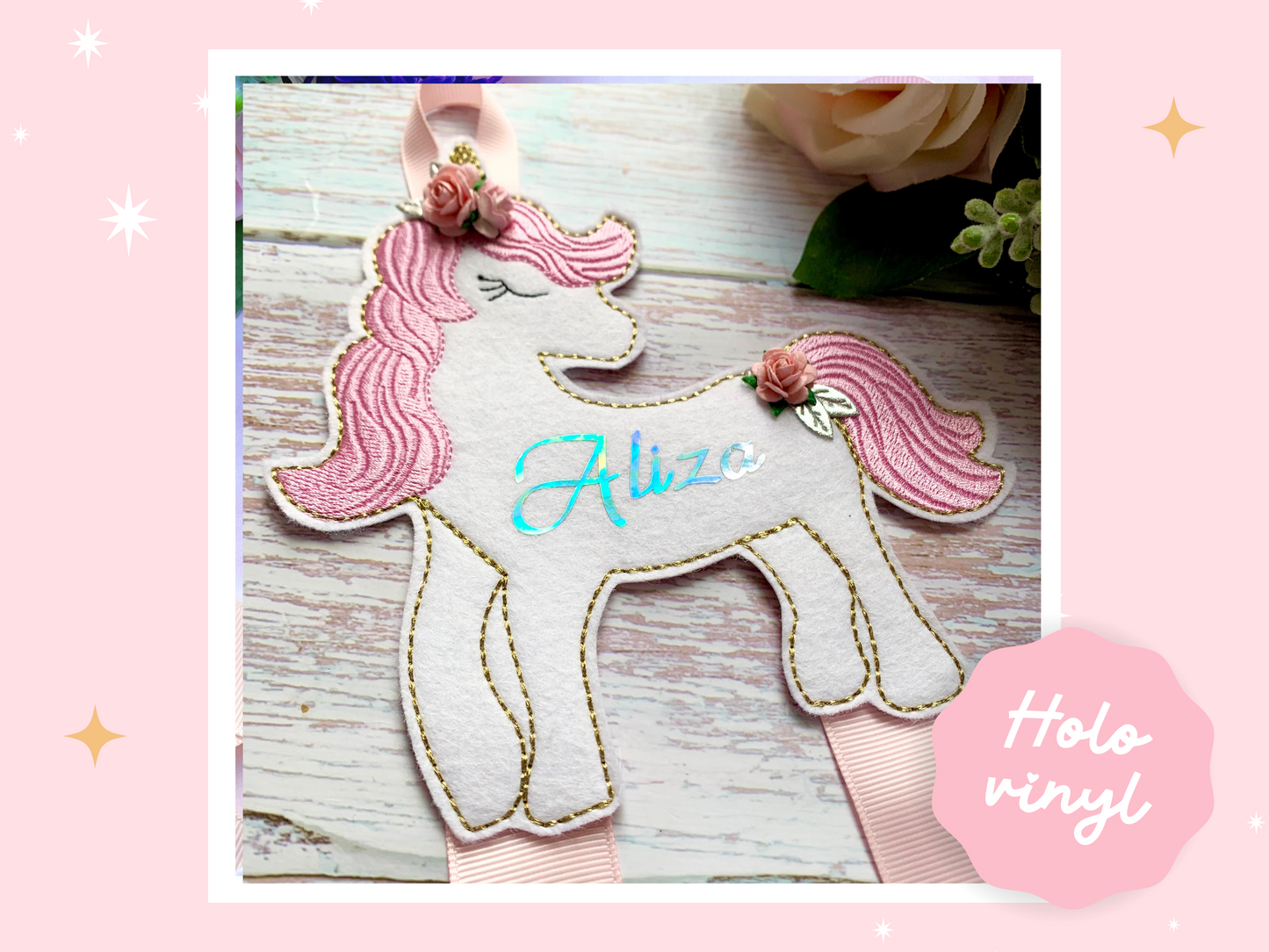 Unicorn Hair Bow Holder