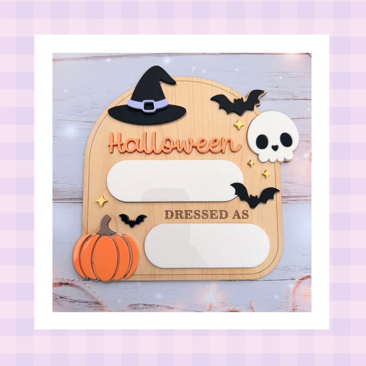 Personalised Halloween Dressed As Board