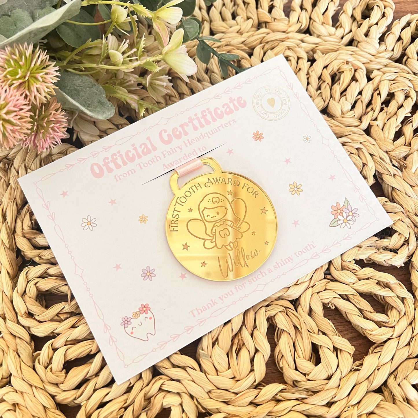 Doodle Tooth Fairy Medal