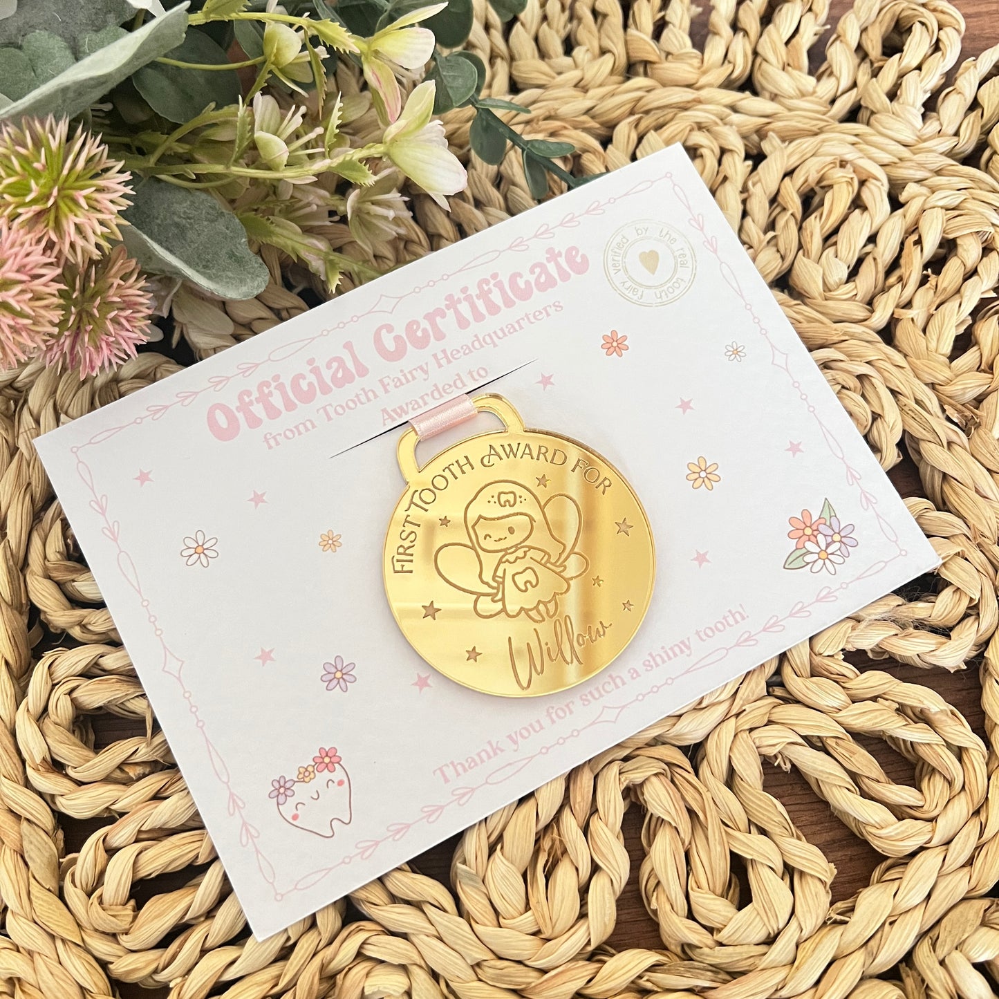 Doodle Tooth Fairy Medal