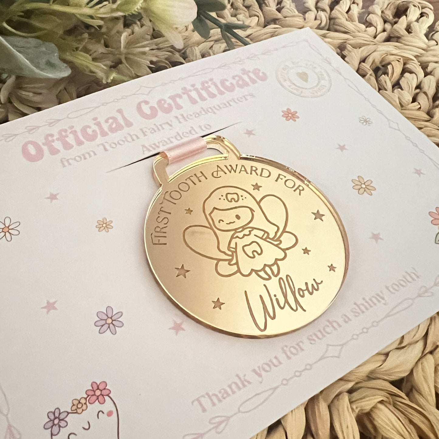 Doodle Tooth Fairy Medal