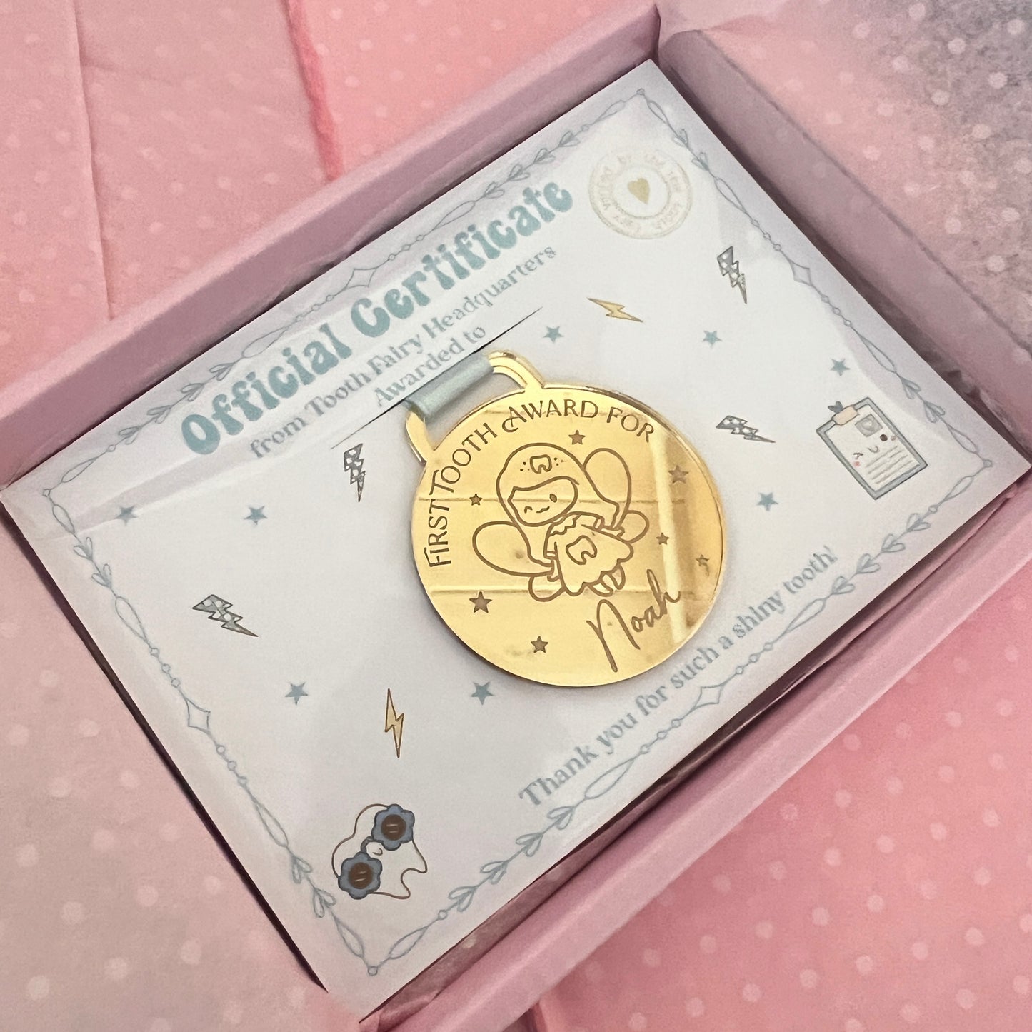 Doodle Tooth Fairy Medal