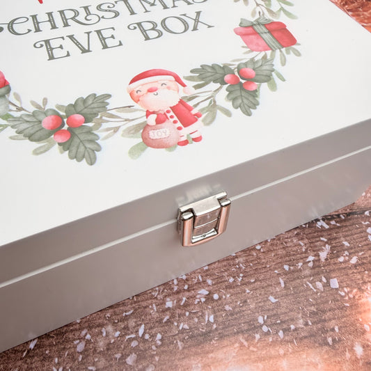Personalised Luxury Christmas Eve Box | Christmas Wreath Design