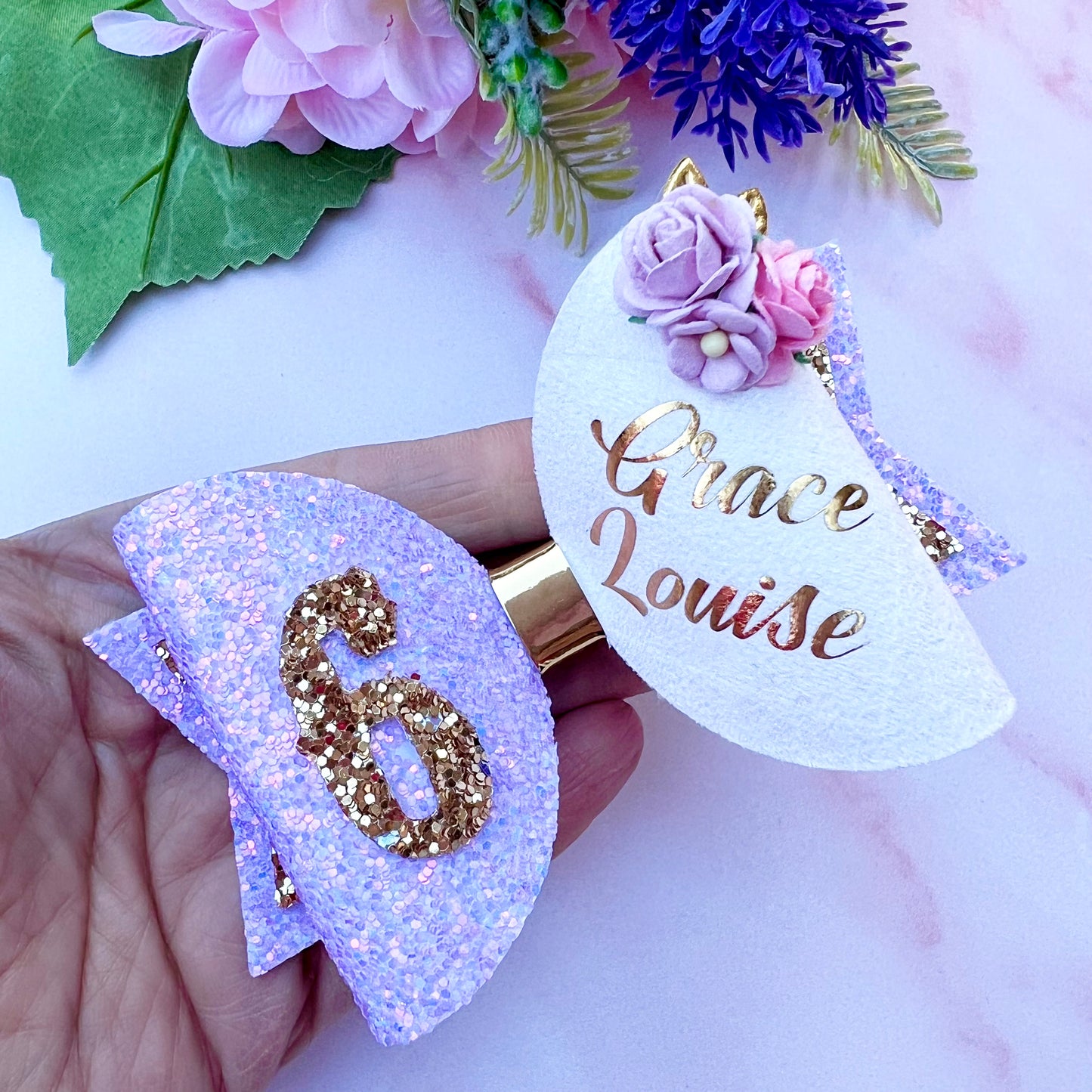 Personalised Birthday Bow, Age Bow