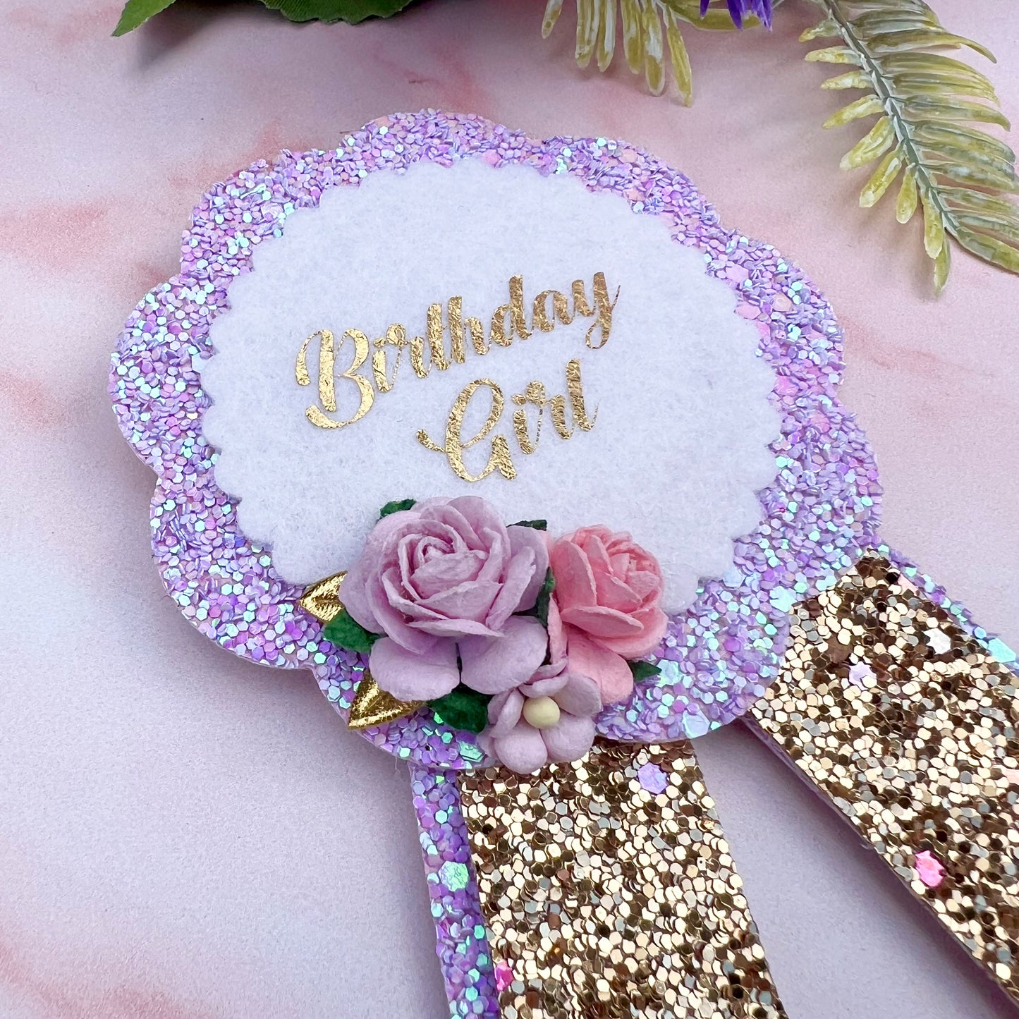 Birthday Crown and Badge, Cake Smash Props