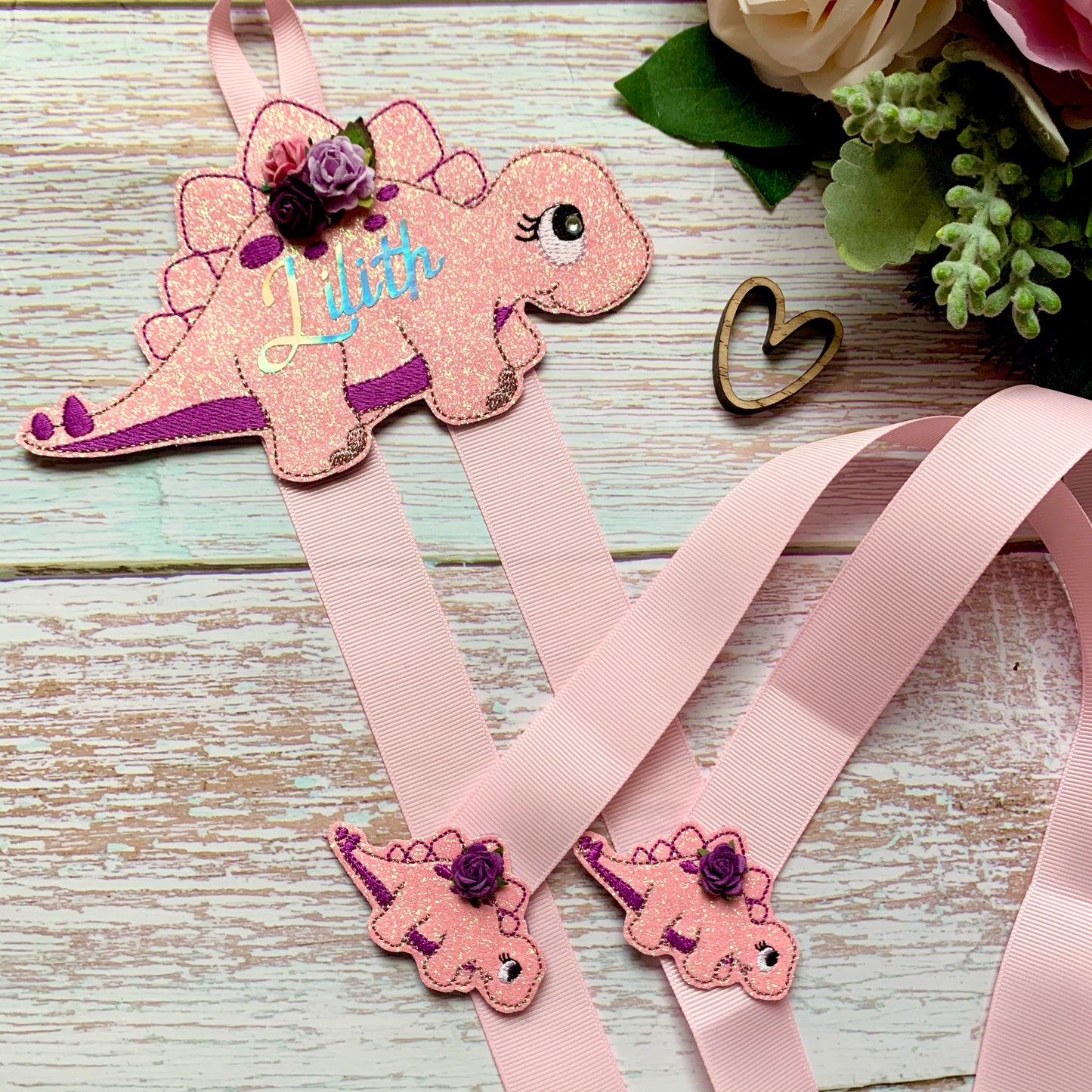Dinosaur Hair Bow Holder
