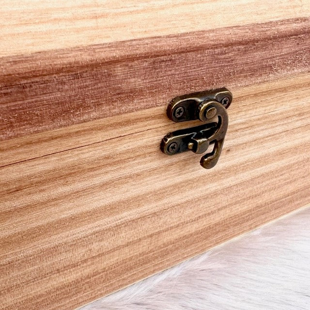 Christmas Eve Box, personalised festive wooden treasure chest
