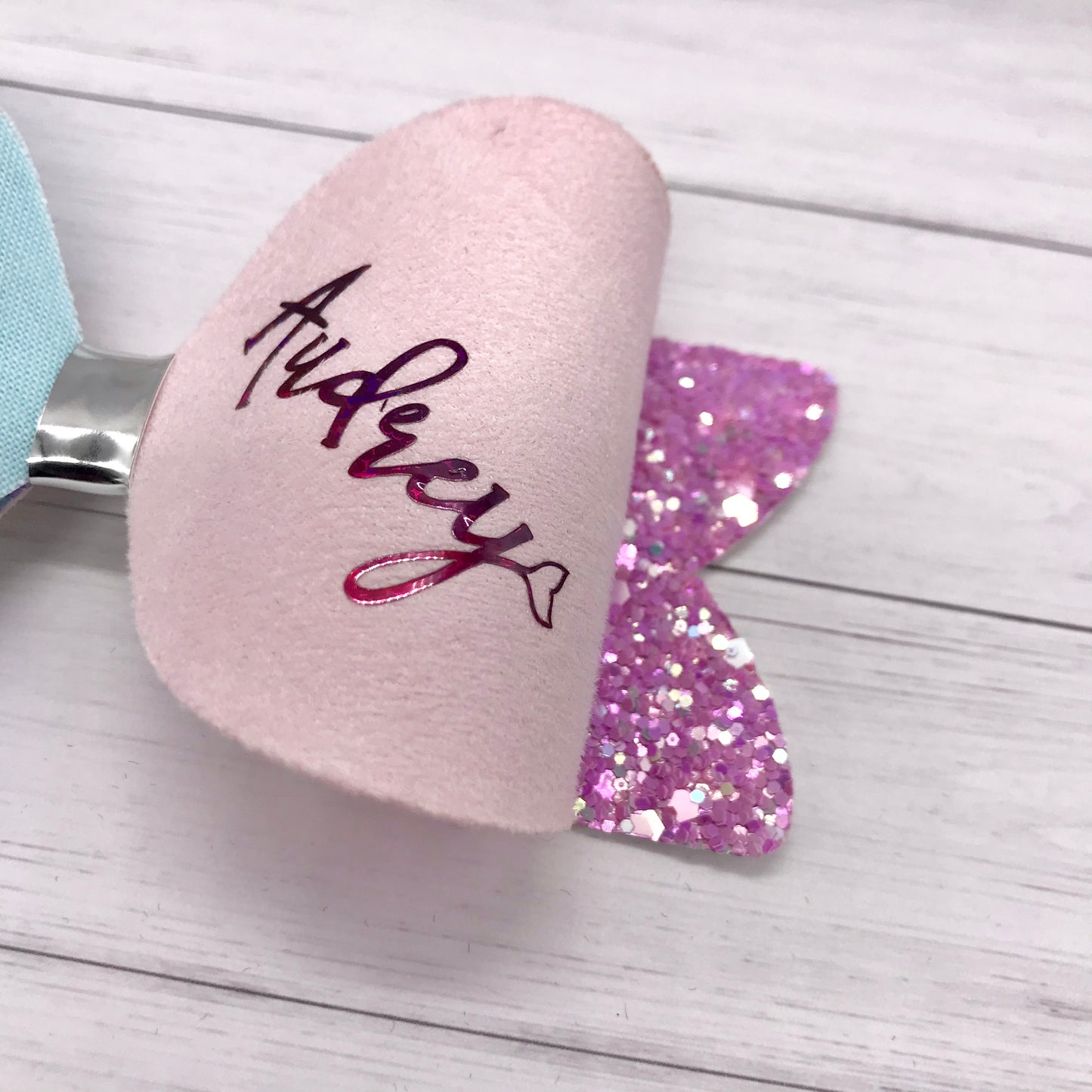 Personalised Mermaid Girl Hair Bow - Flutterbye Bowtique