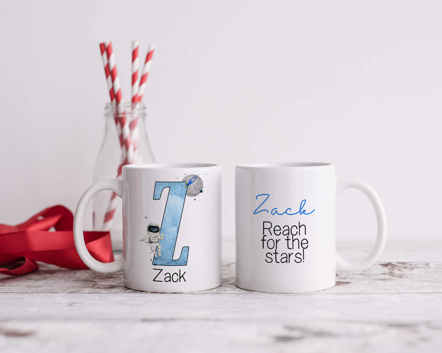Personalised Space Alphabet Mug