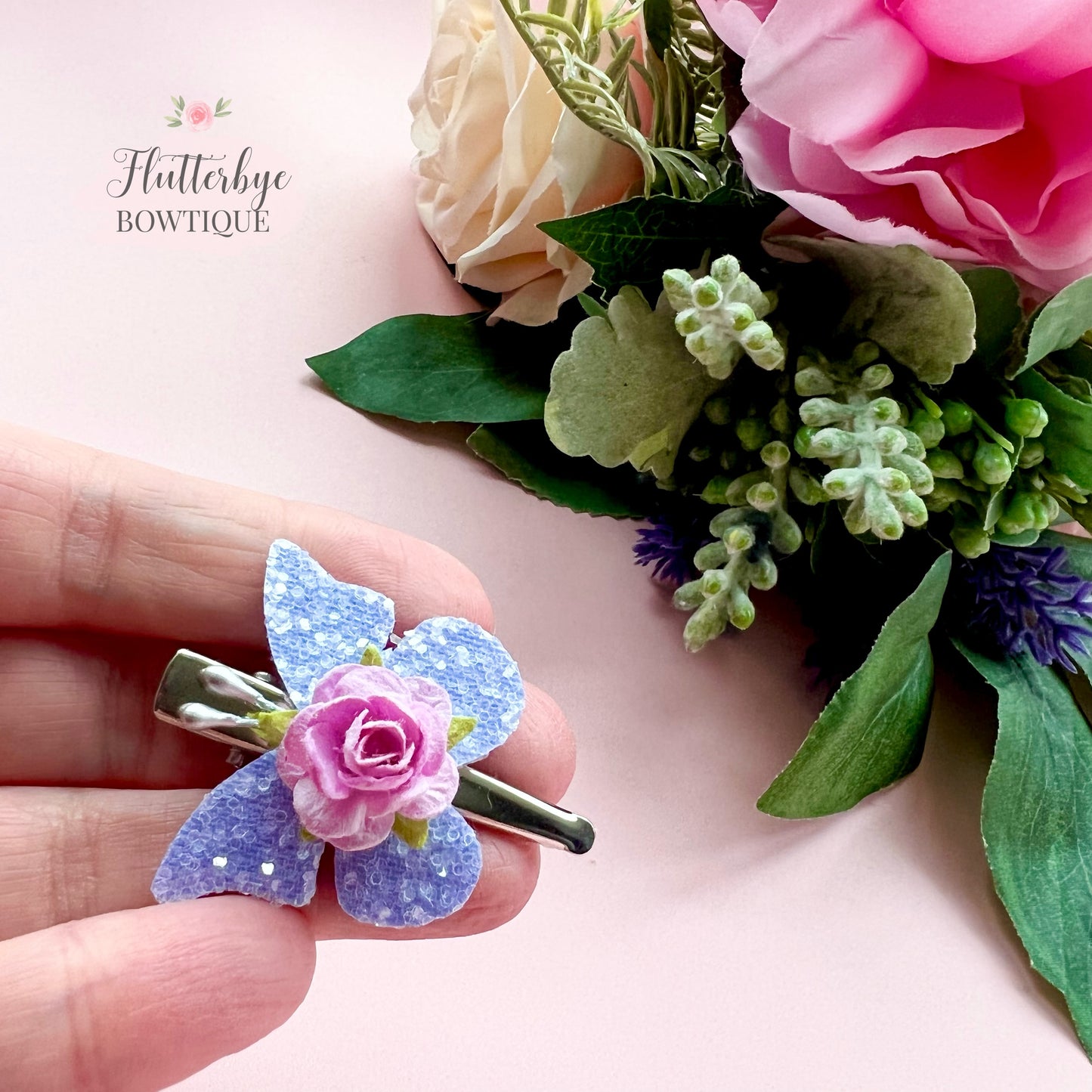 Butterfly Fringe Clips