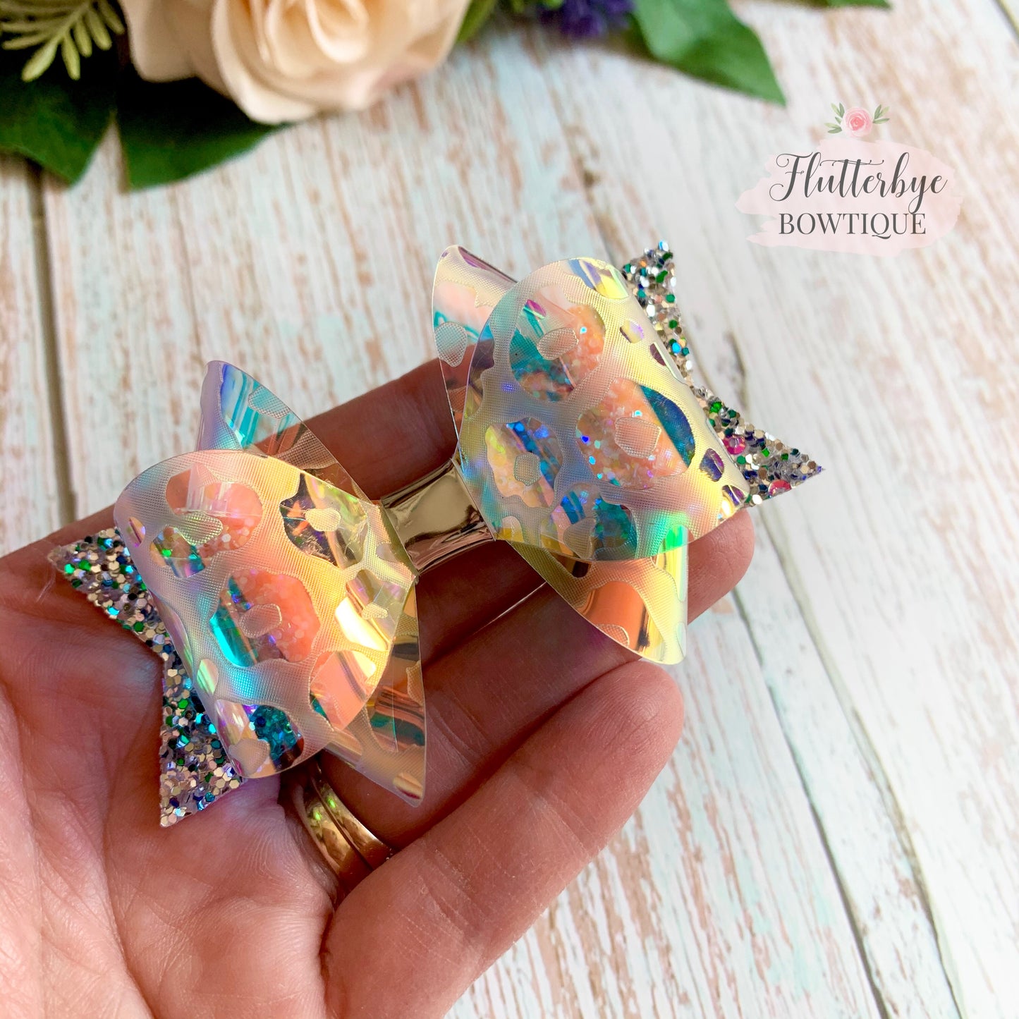 Pretty Wild Bow, Transparent Leopard Bow