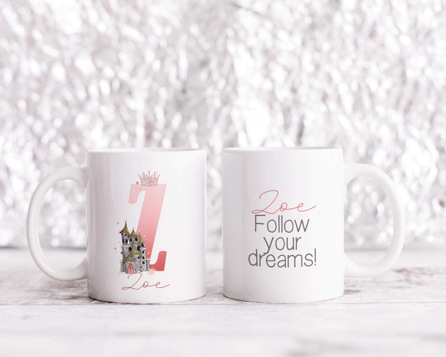 Personalised Princess Alphabet Mug