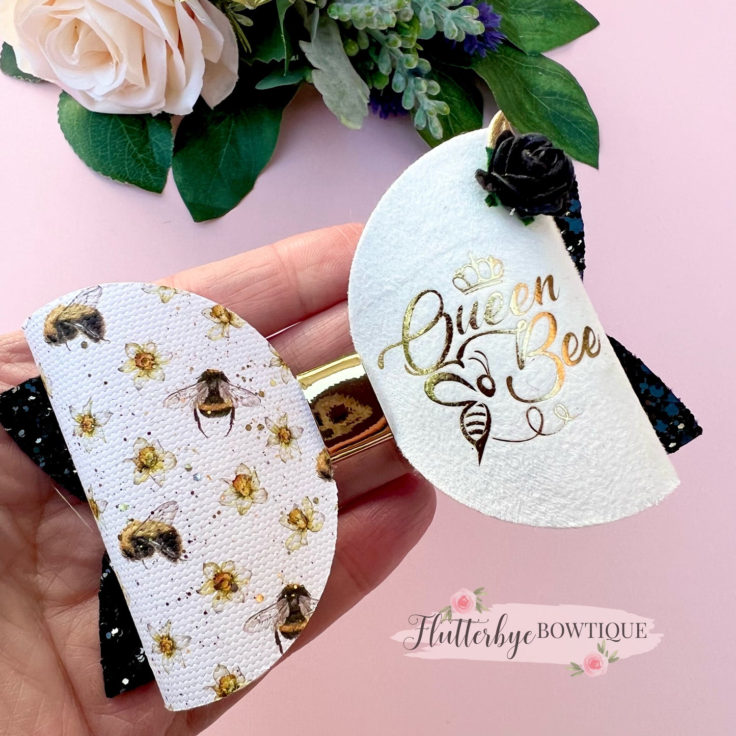 Delicate Queen Bee Hair bow