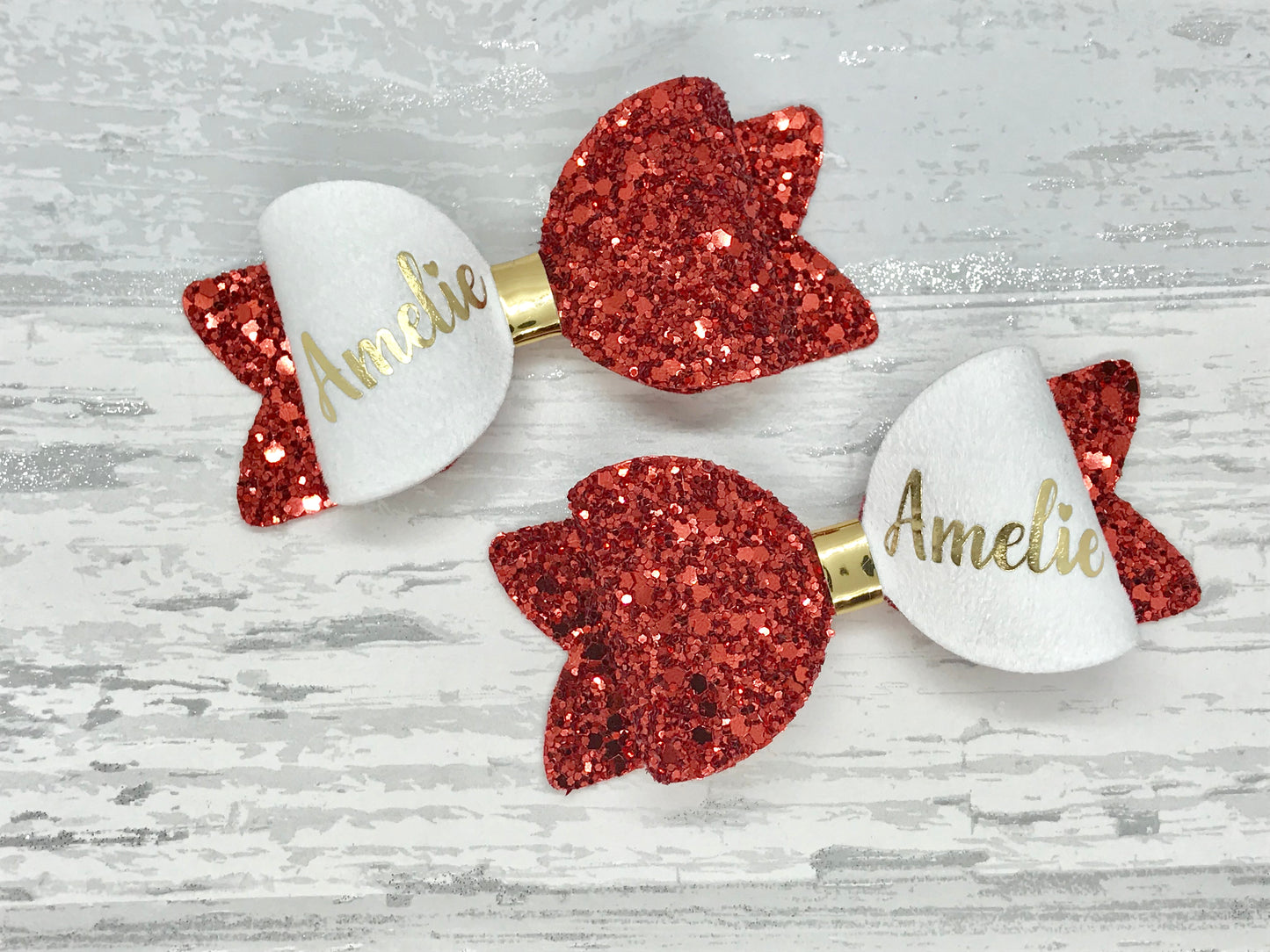 Small Personalised Any Colour Hair Bow, School Colour Bows