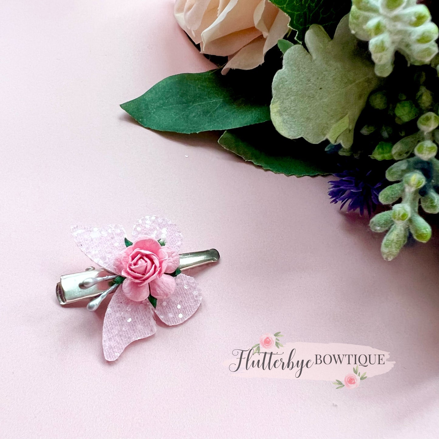 Butterfly Fringe Clips
