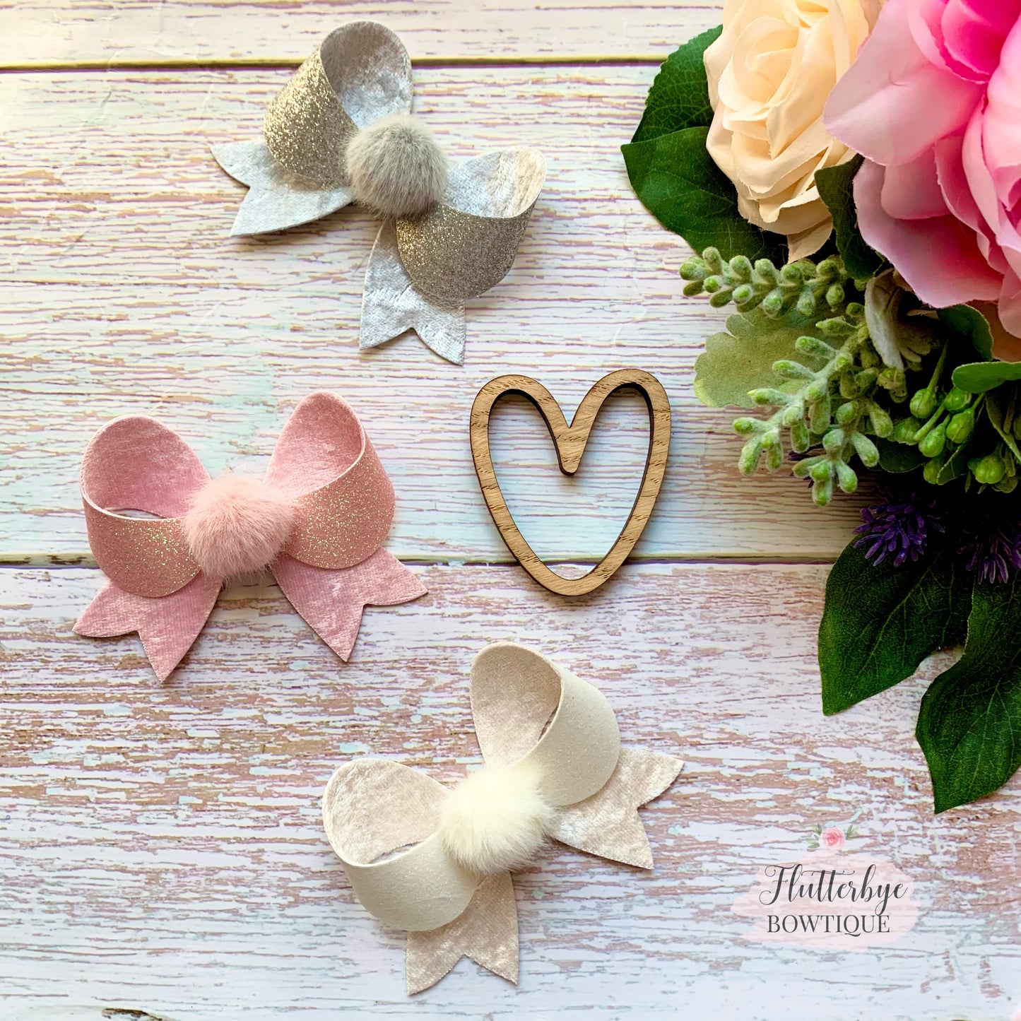 Fancy Pompom Bows