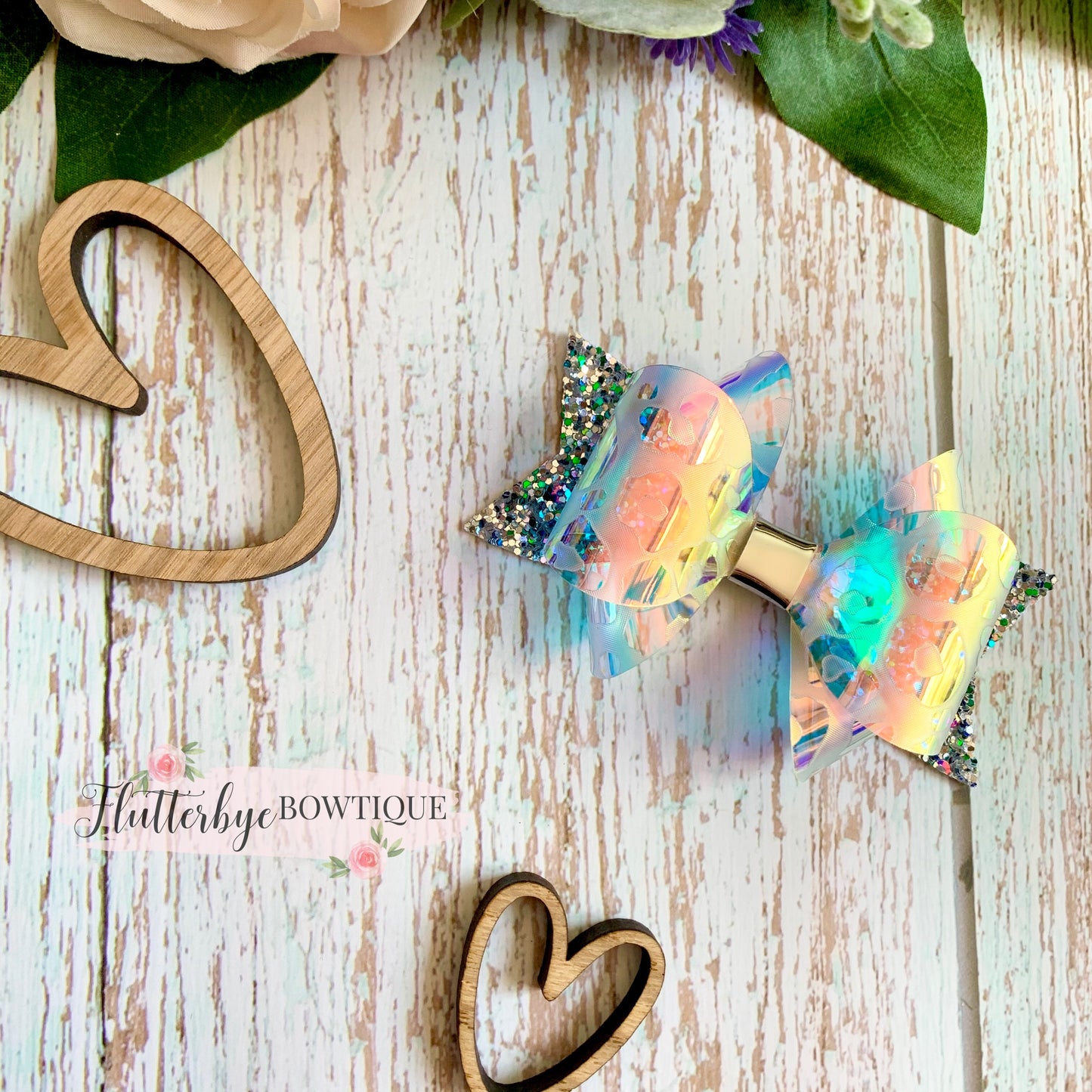 Pretty Wild Bow, Transparent Leopard Bow
