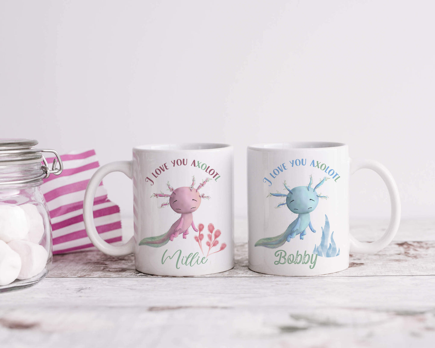 Personalised Axolotl Mug