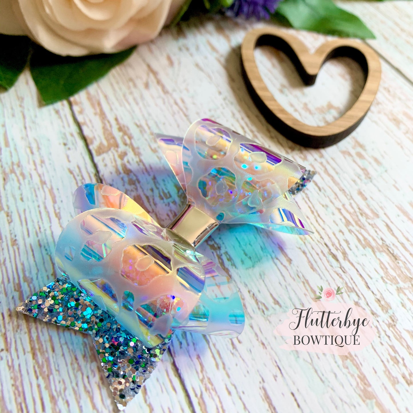 Pretty Wild Bow, Transparent Leopard Bow