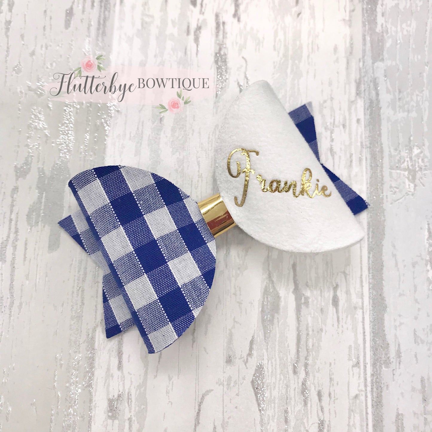 Personalised Piggie Bow Sets - Flutterbye Bowtique