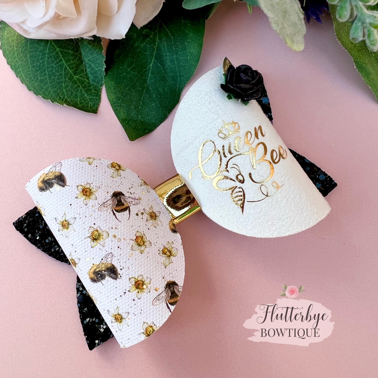 Delicate Queen Bee Hair bow
