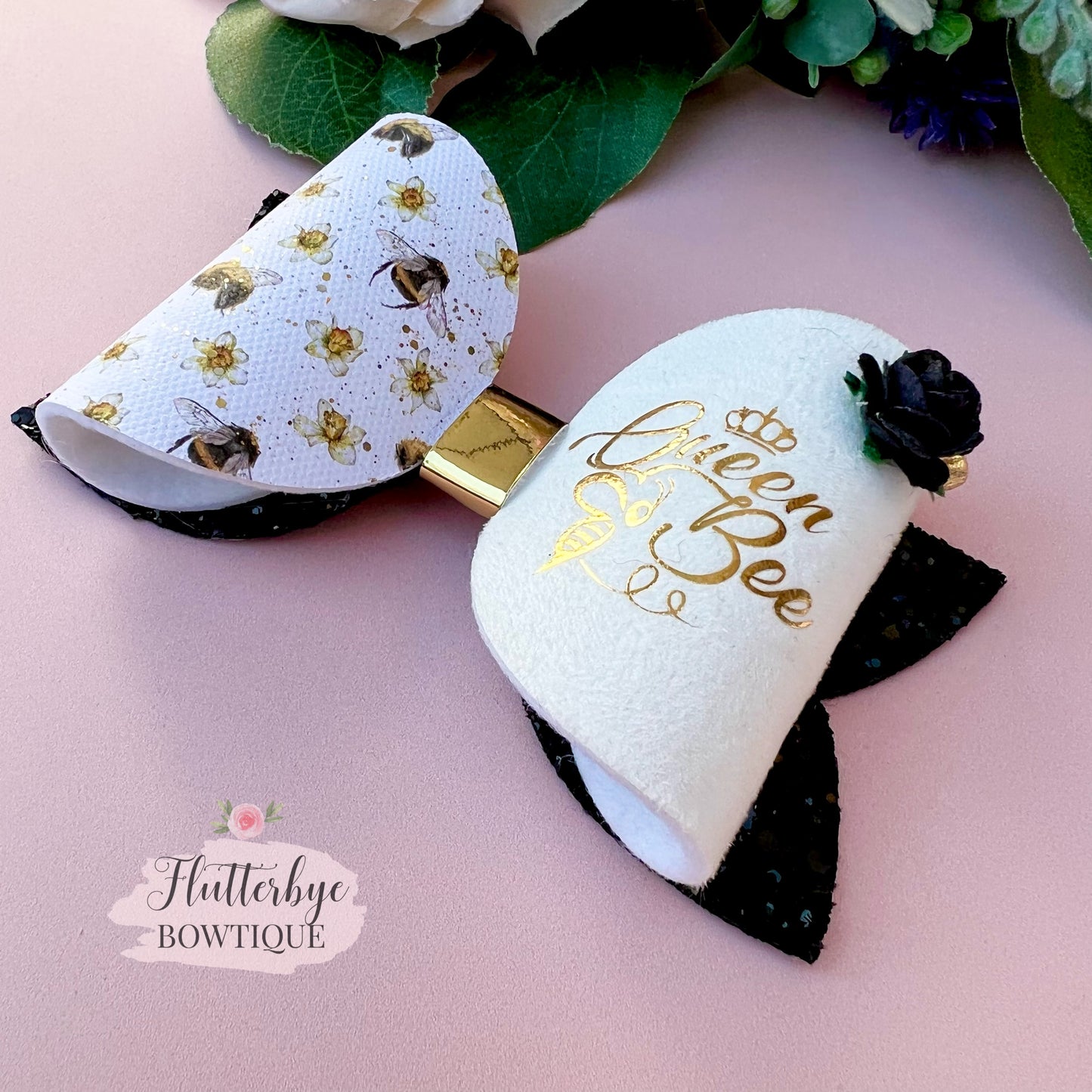 Delicate Queen Bee Hair bow