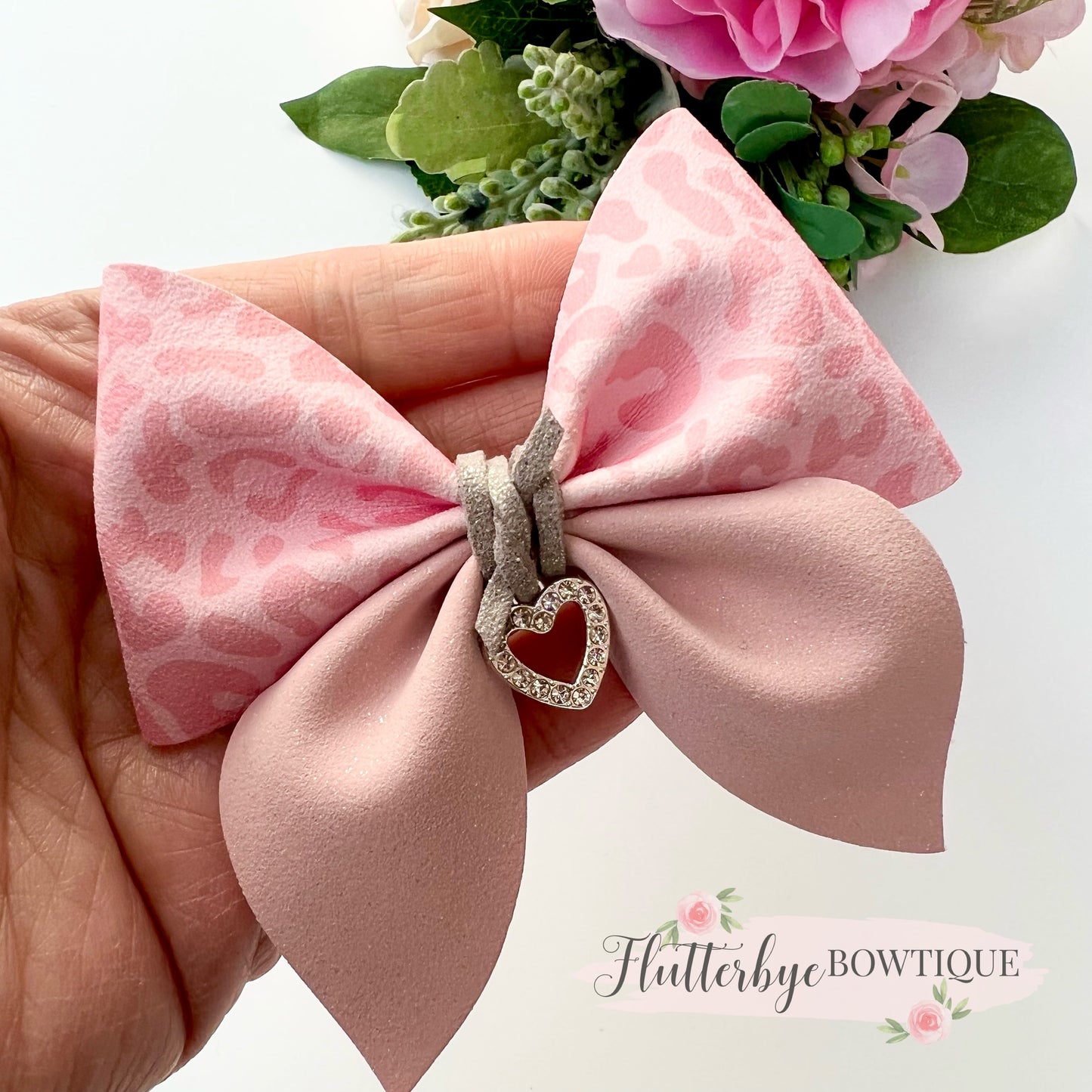 Pastel Leopard Pinch Bow