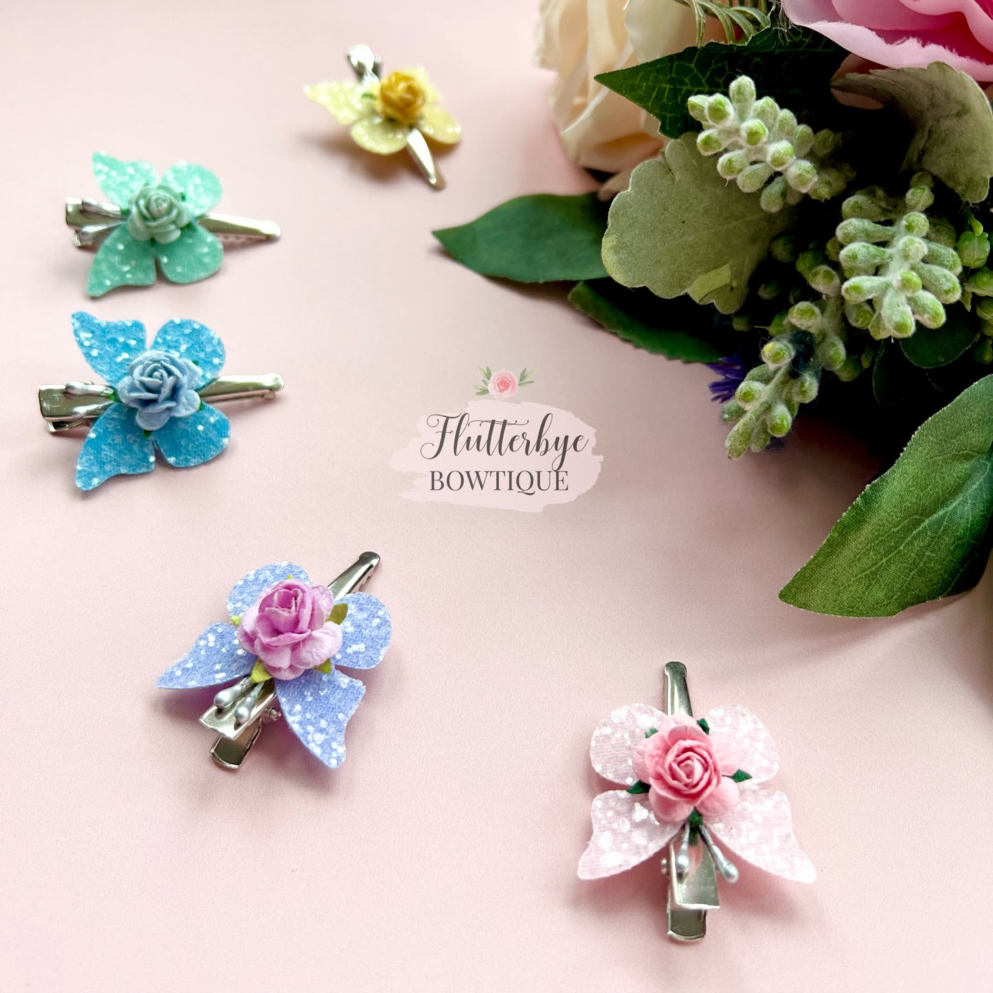 Butterfly Fringe Clips