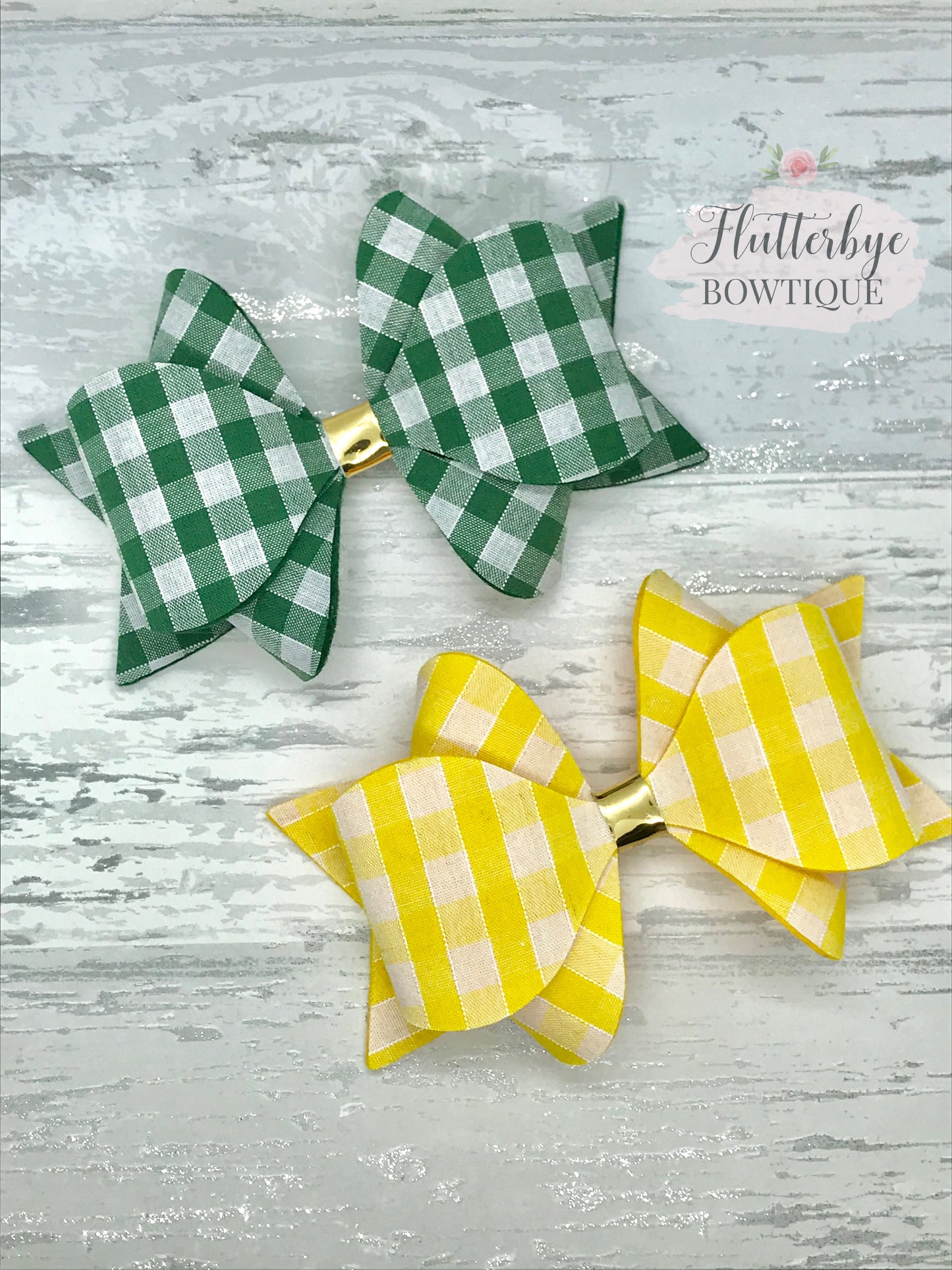 Small School 3 Bow Set - Flutterbye Bowtique