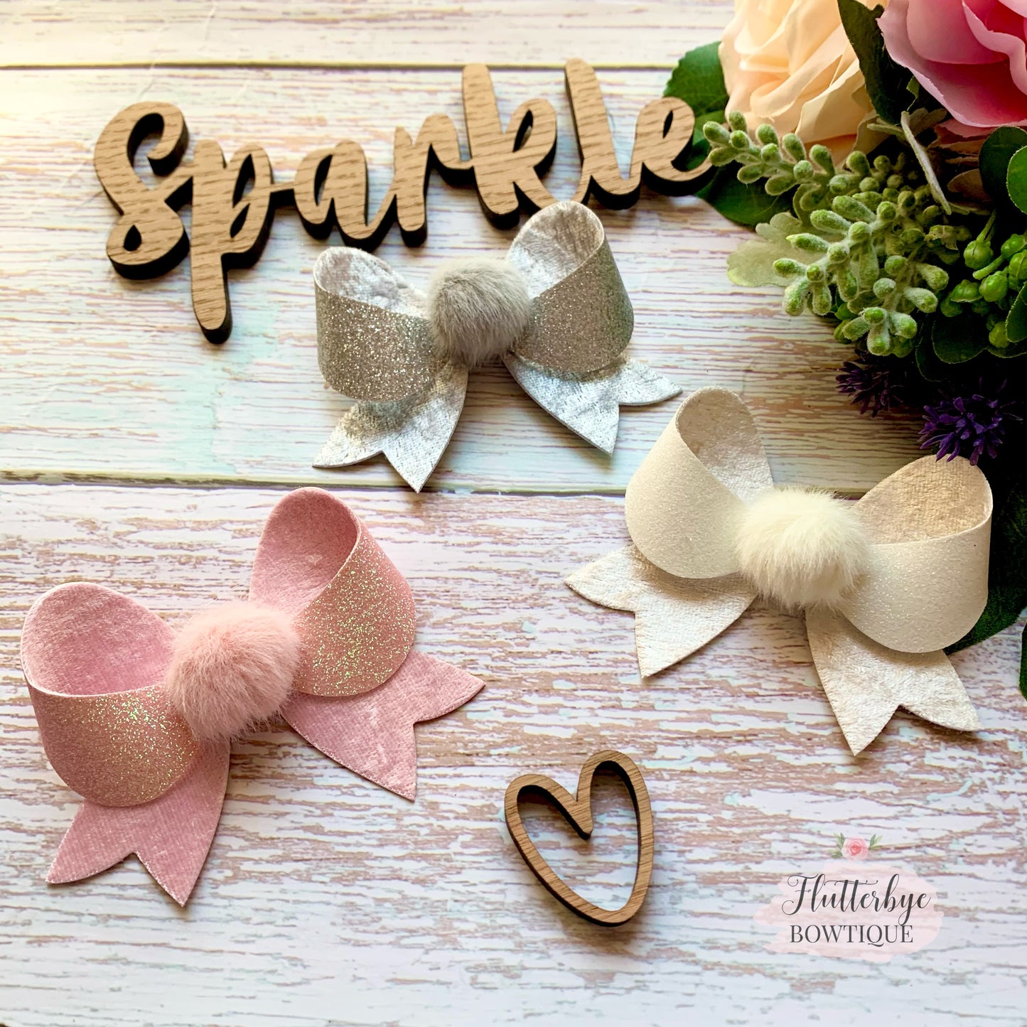 Fancy Pompom Bows