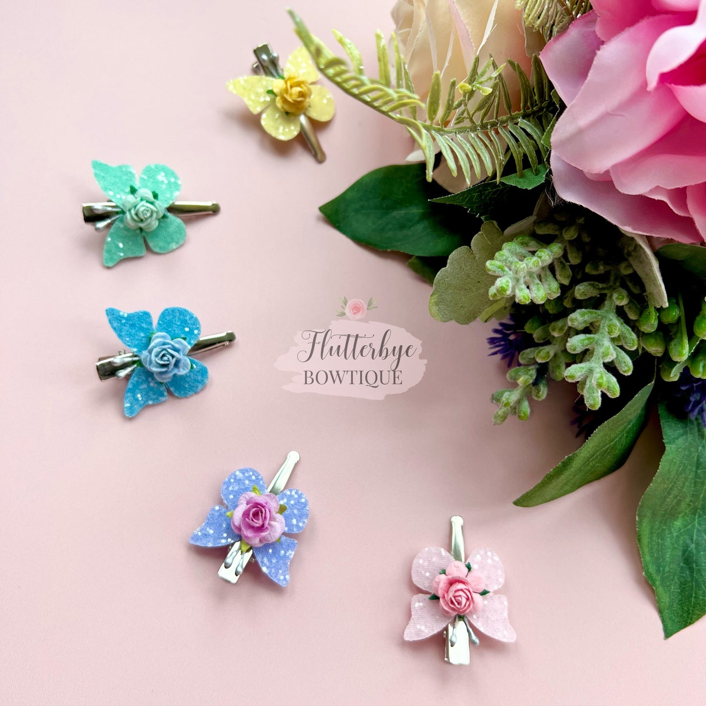 Butterfly Fringe Clips