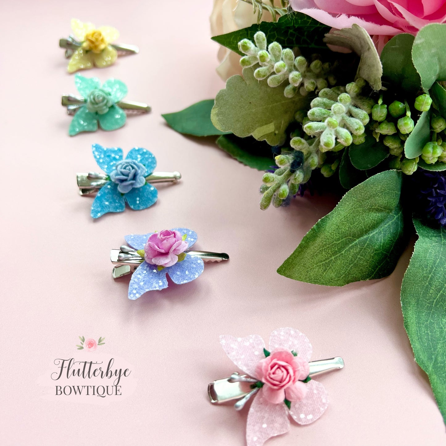 Butterfly Fringe Clips