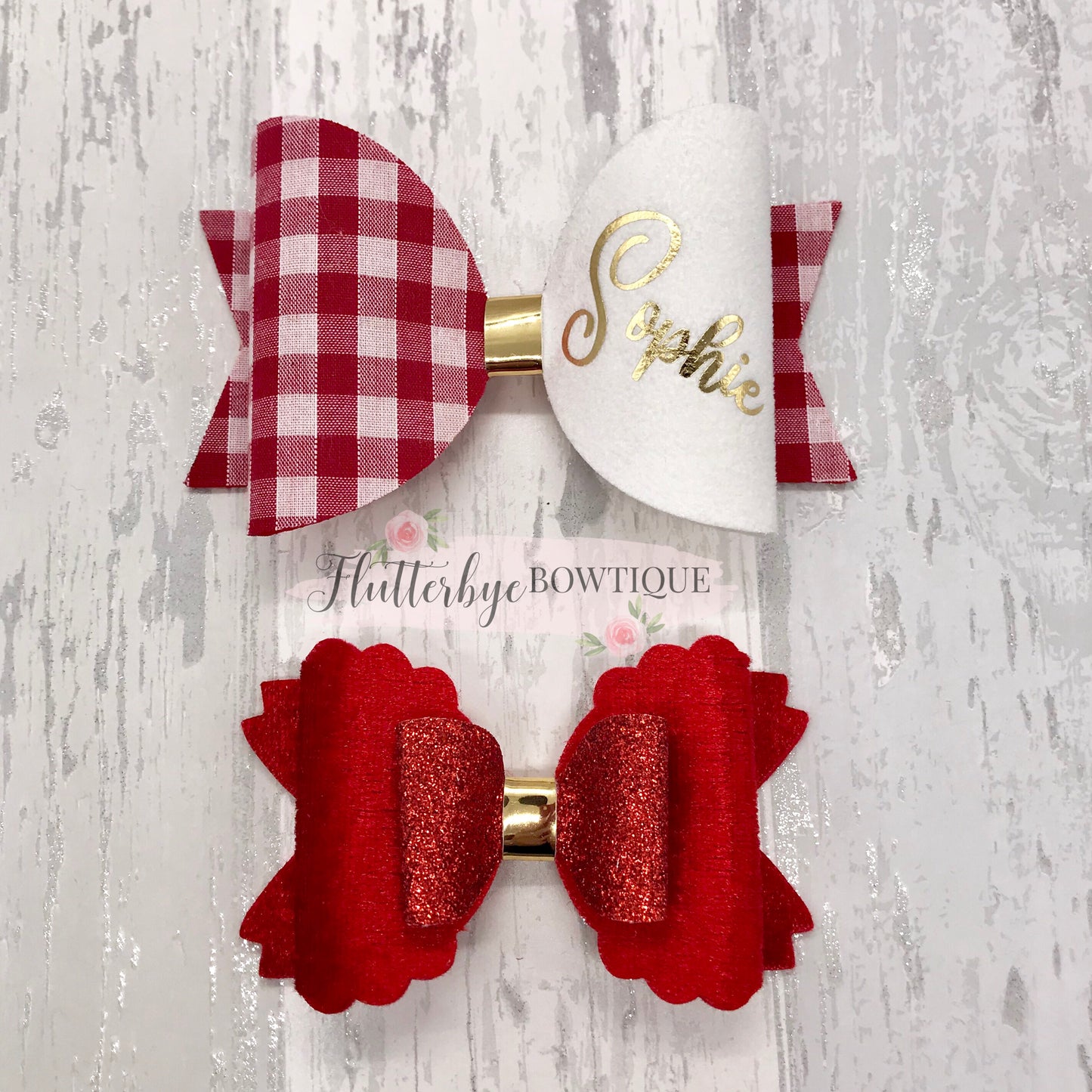 Large Bow School Sets - Flutterbye Bowtique