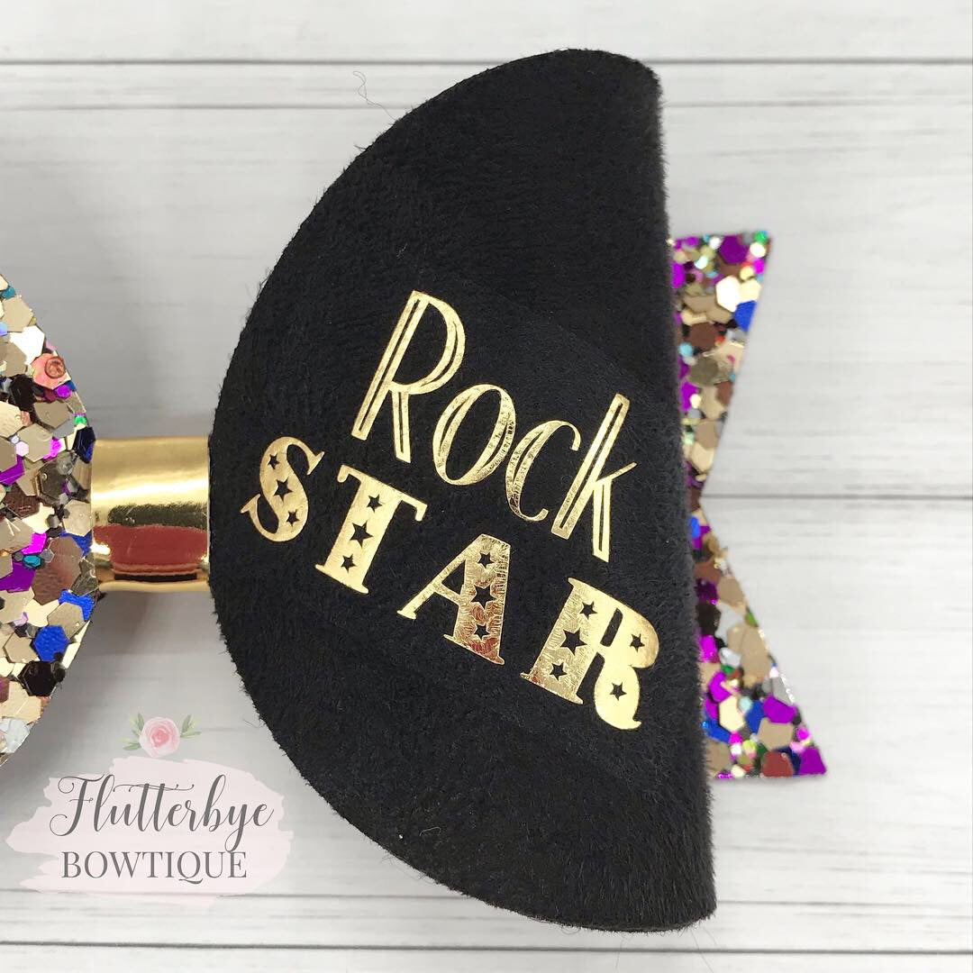Girl Boss Bow, Mini Boss Hair Bow - Flutterbye Bowtique