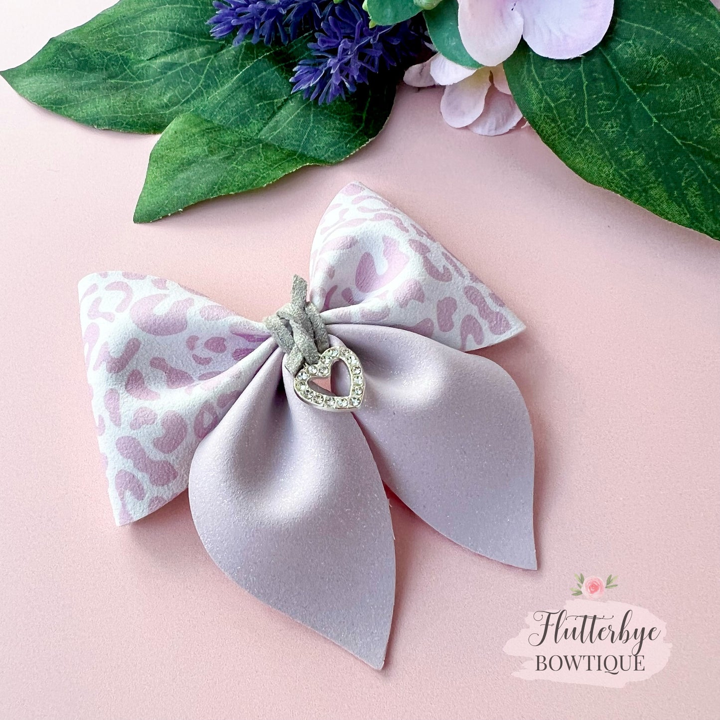 Pastel Leopard Pinch Bow