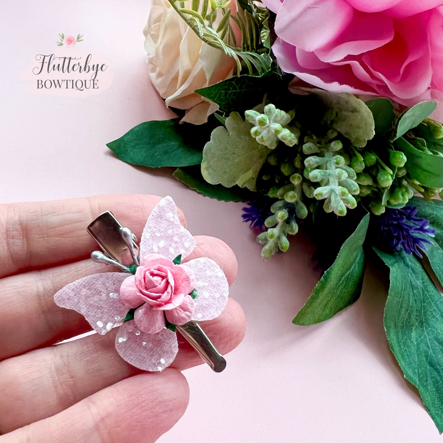 Butterfly Fringe Clips