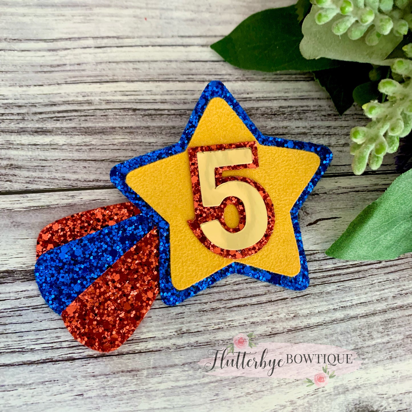 Superhero Star Birthday Badge, personalised Birthday Rosette