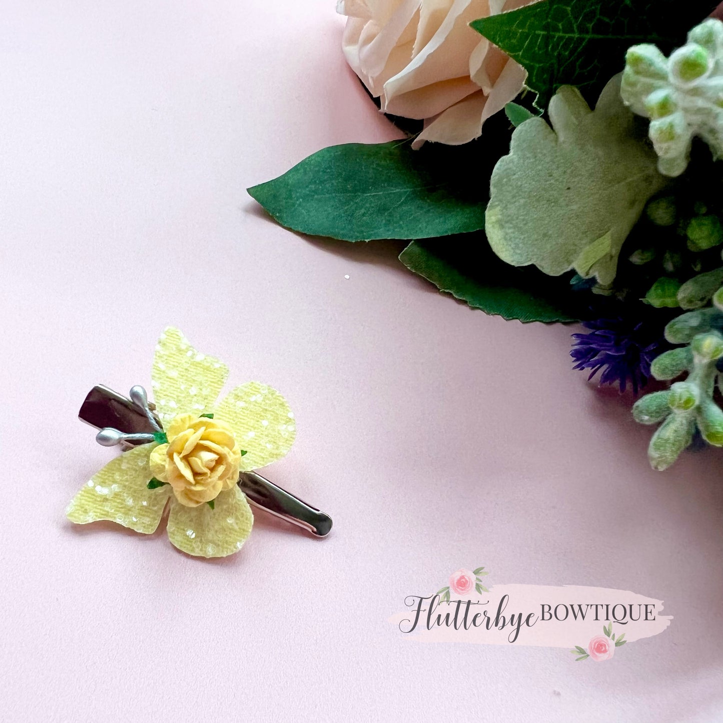Butterfly Fringe Clips
