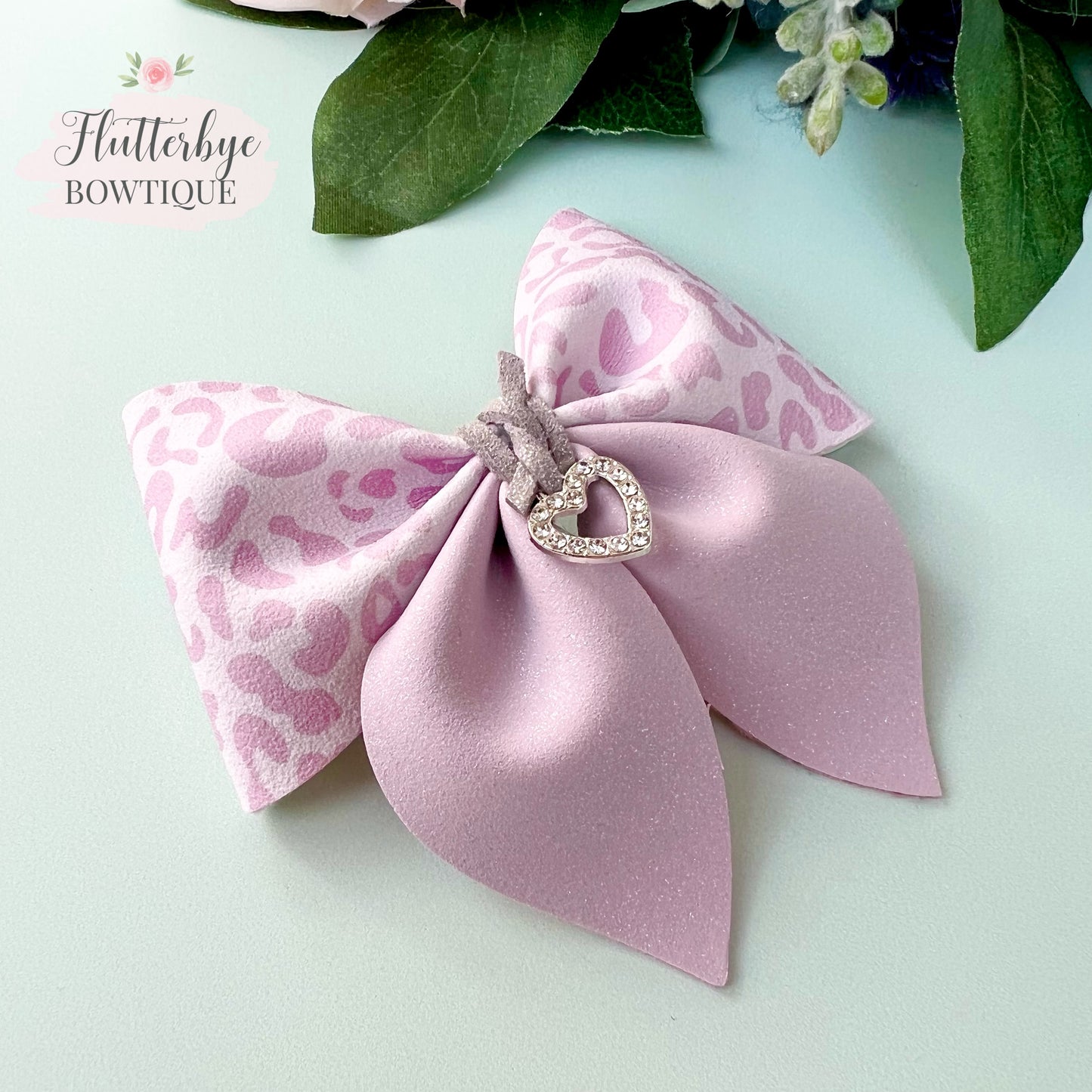Pastel Leopard Pinch Bow