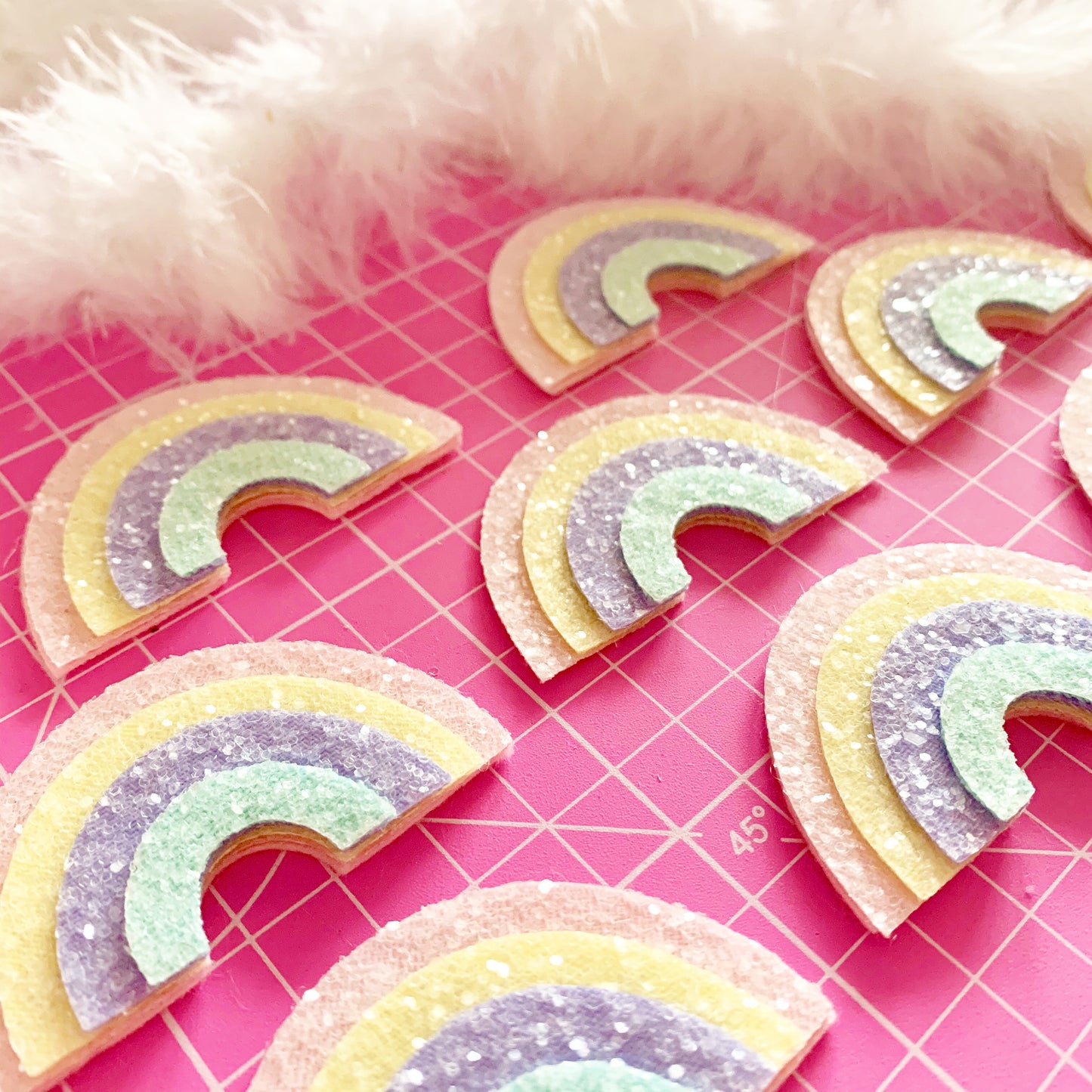 Pastel Rainbow Hair Clip