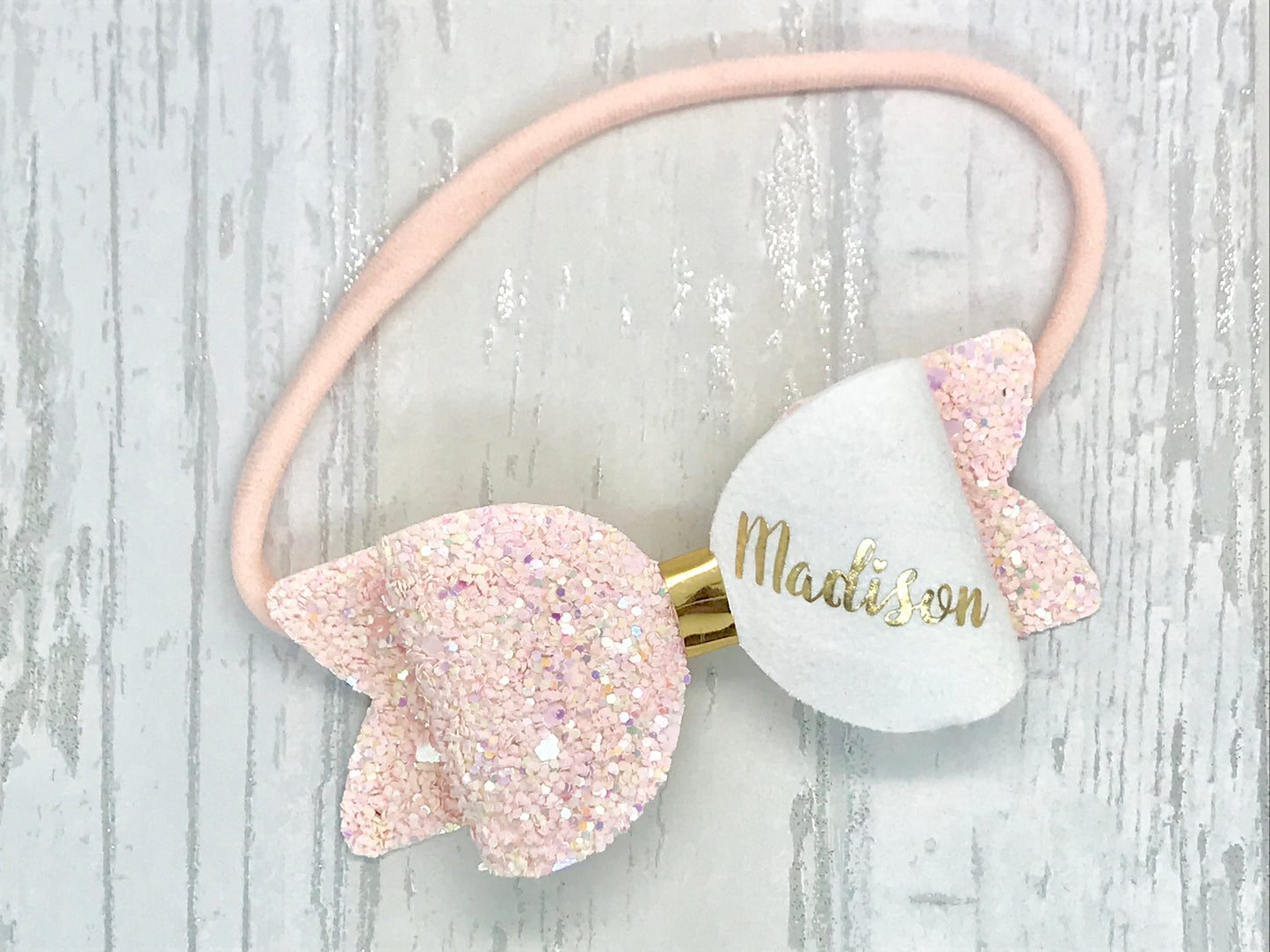 Small Personalised Any Colour Hair Bow, School Colour Bows