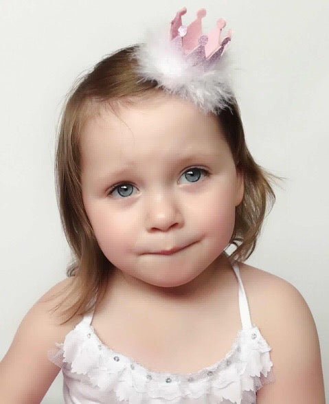 Mini Glitter Crown, Cake Smash Prop - Flutterbye Bowtique