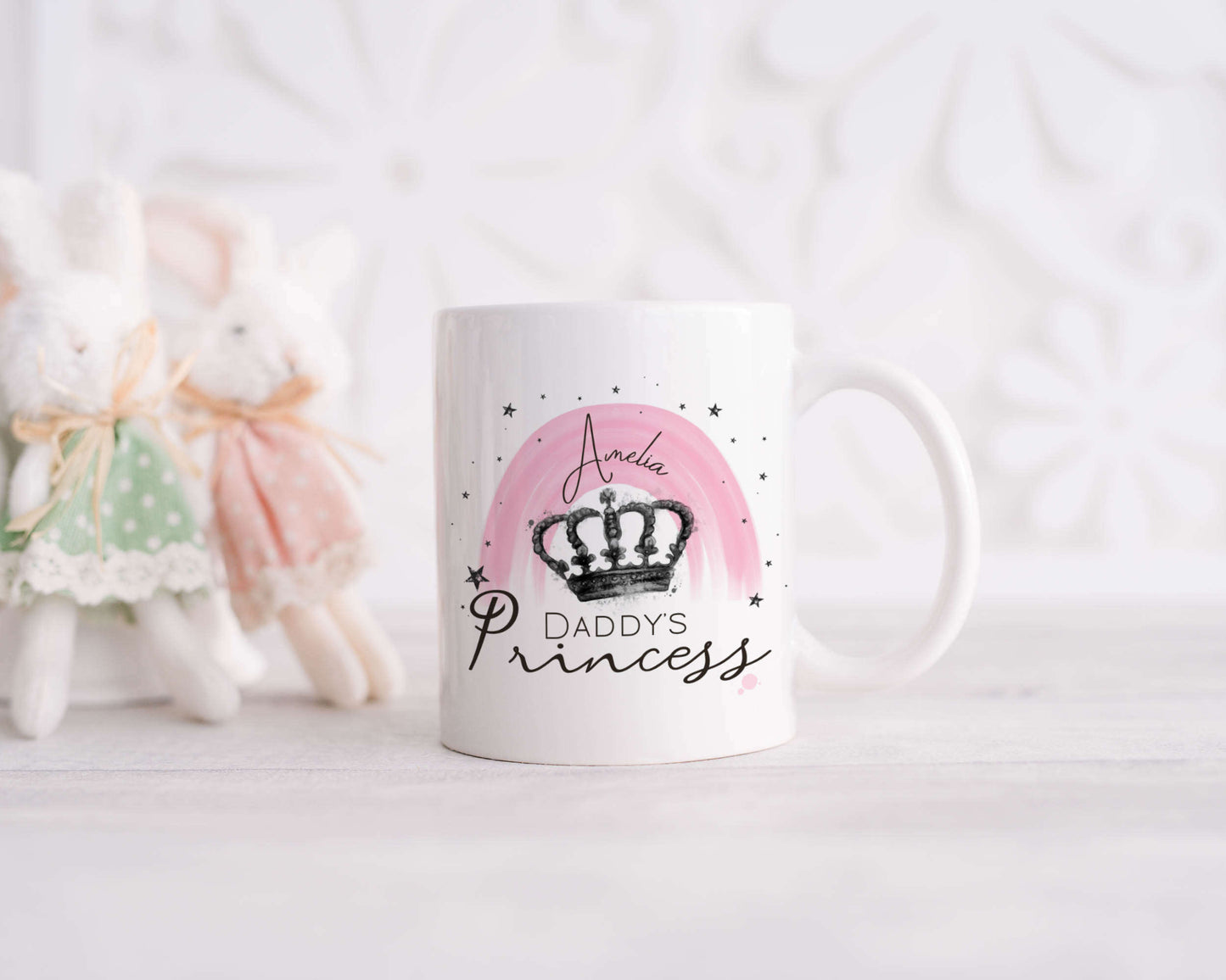 Personalised Rainbow Princess Mug