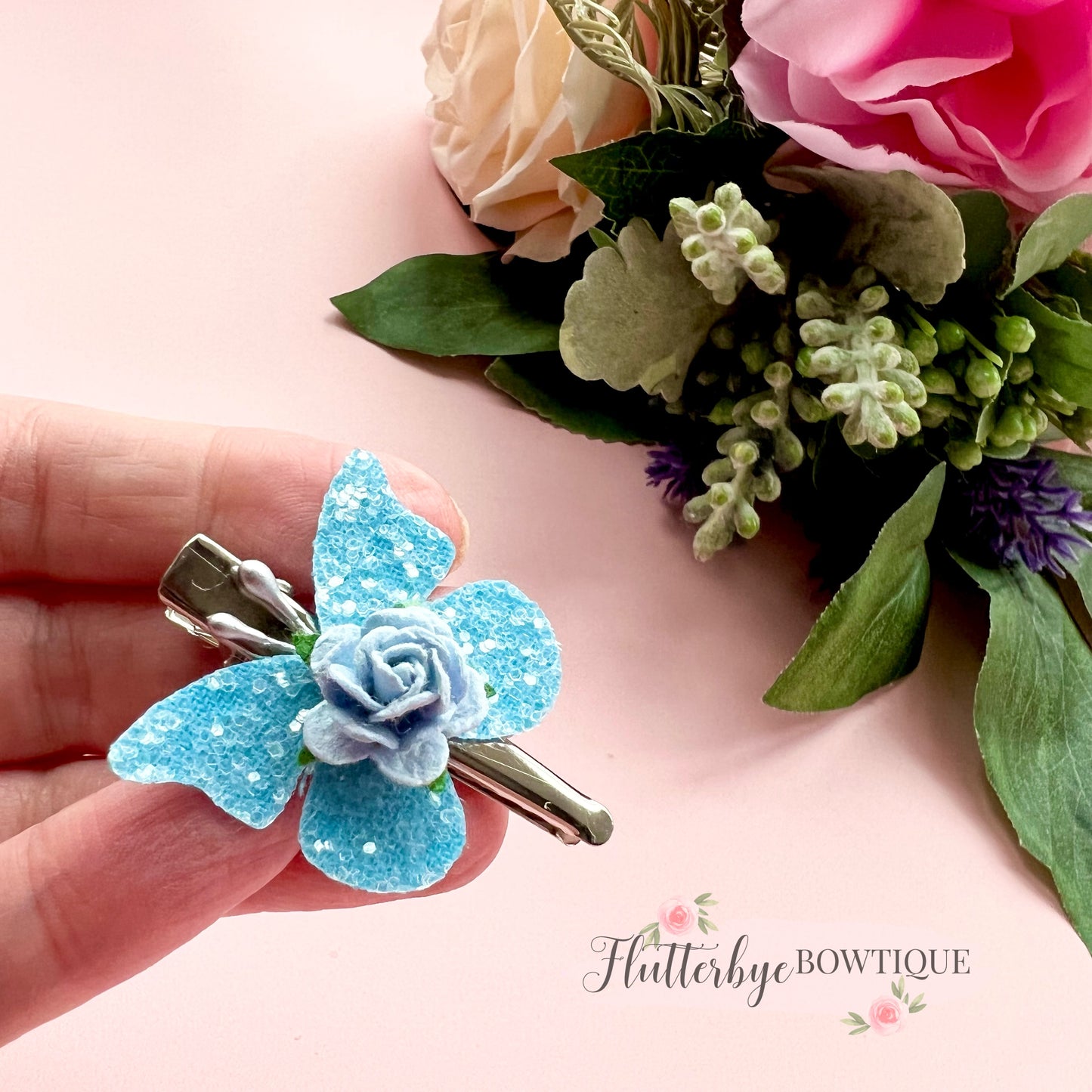 Butterfly Fringe Clips