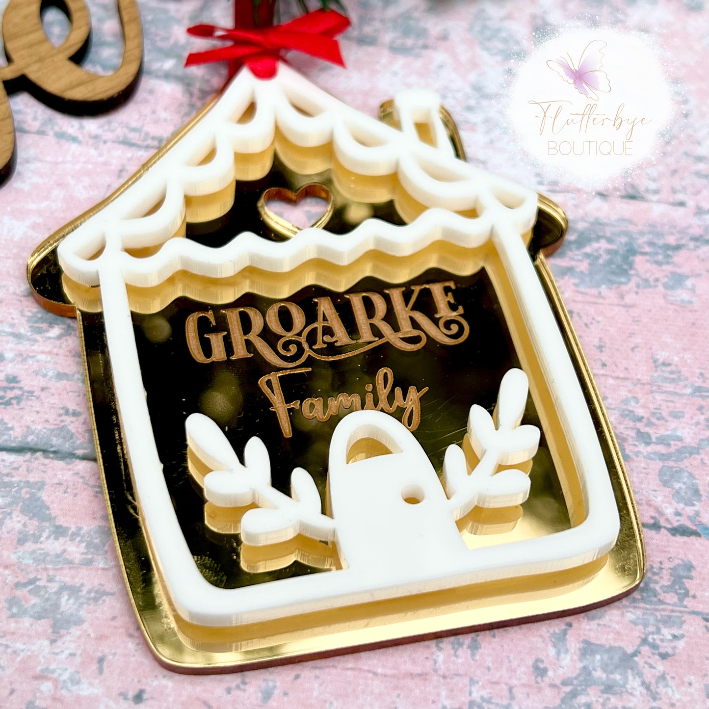 Personalised Gingerbread Family Decoration