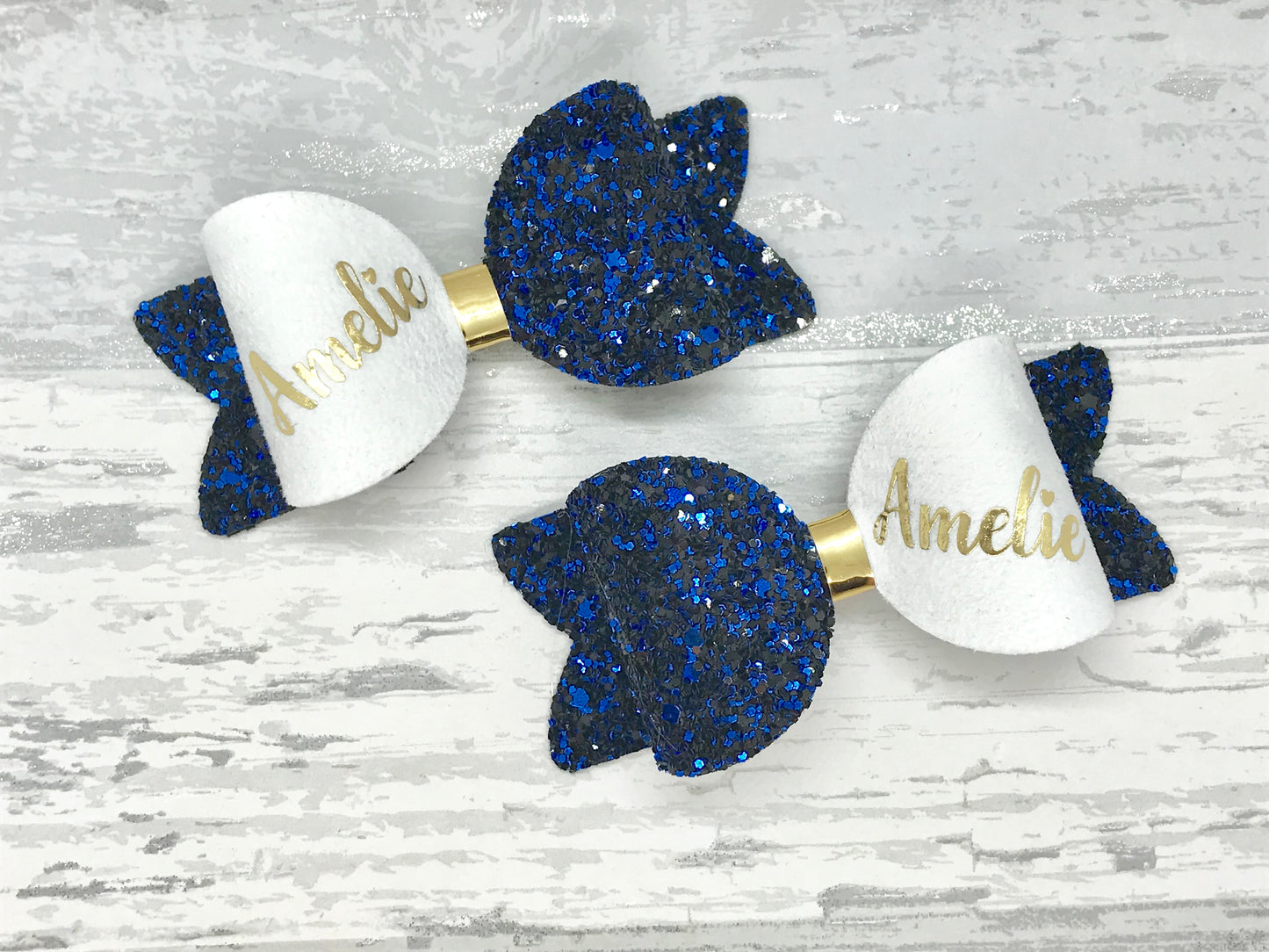 Small Personalised Any Colour Hair Bow, School Colour Bows