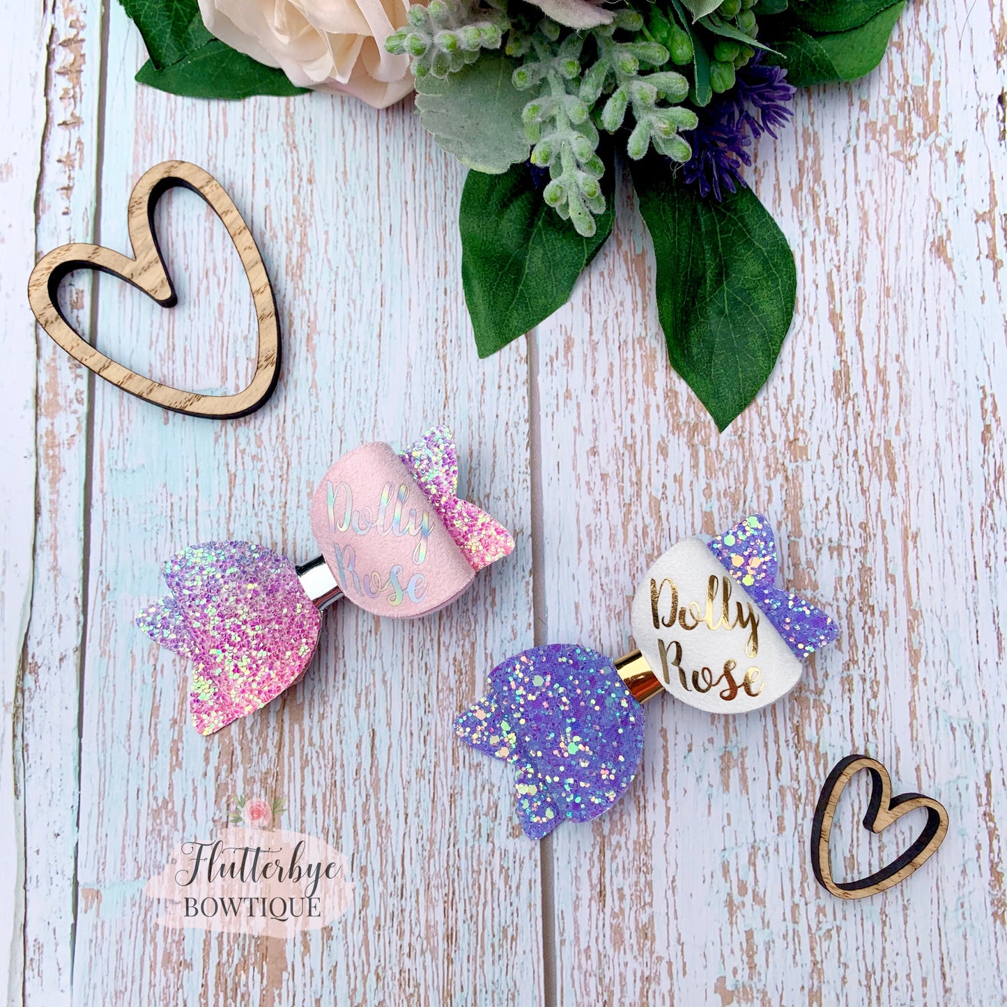 Small Personalised Any Colour Hair Bow, School Colour Bows