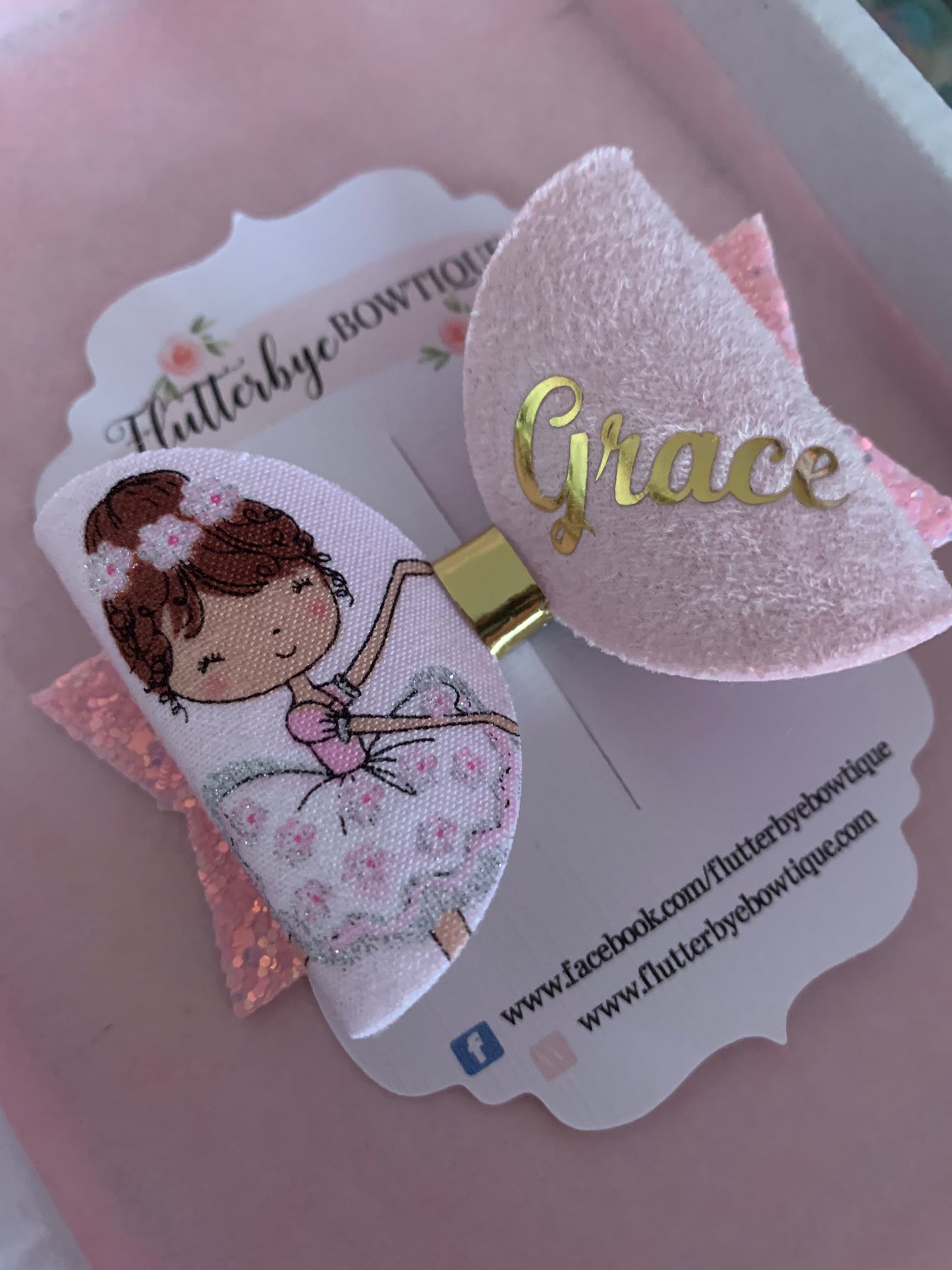 Pink Ballerina Bow - Tu Tu Cute